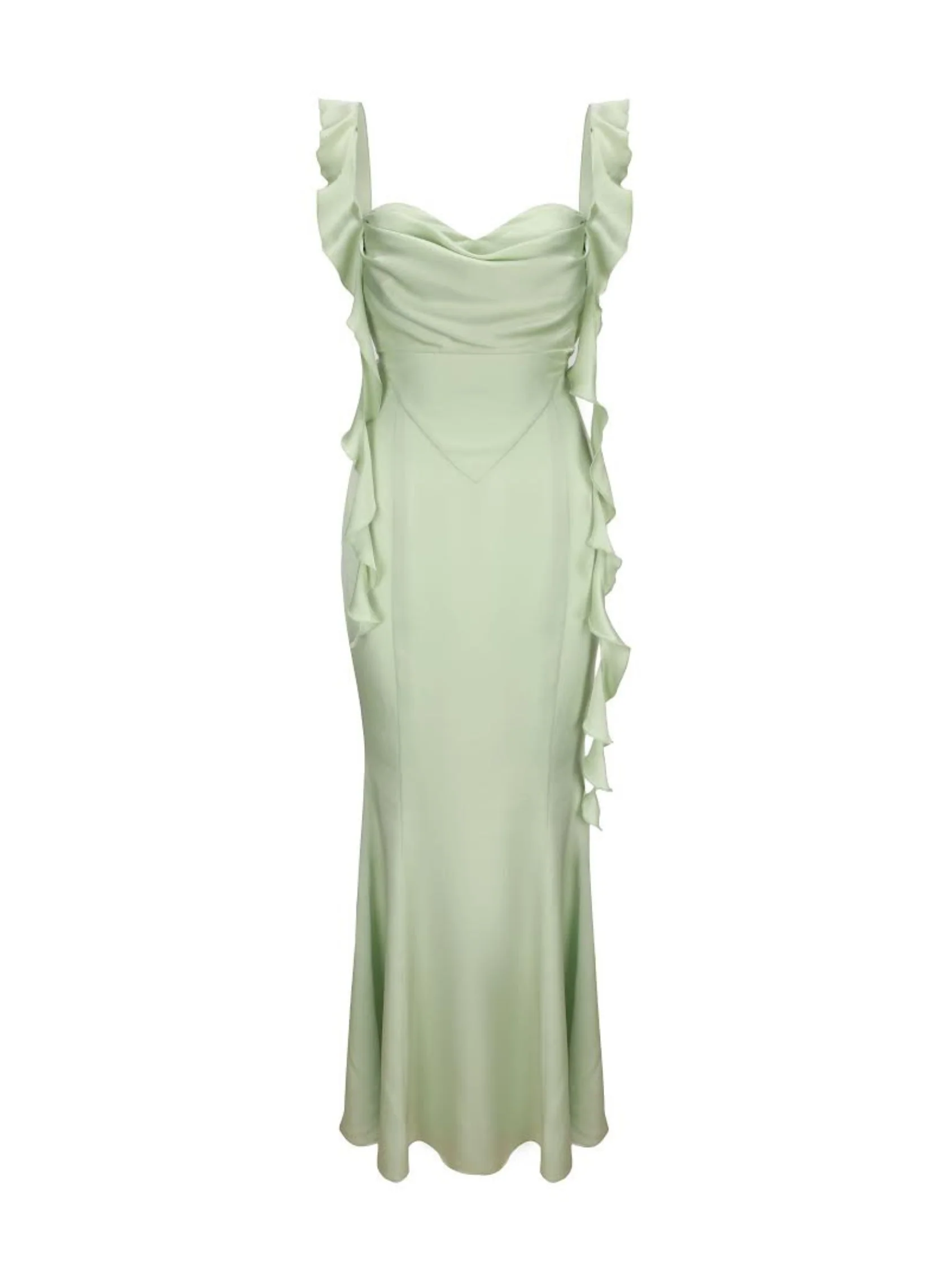 Caroline Dress (Green) - Image 7