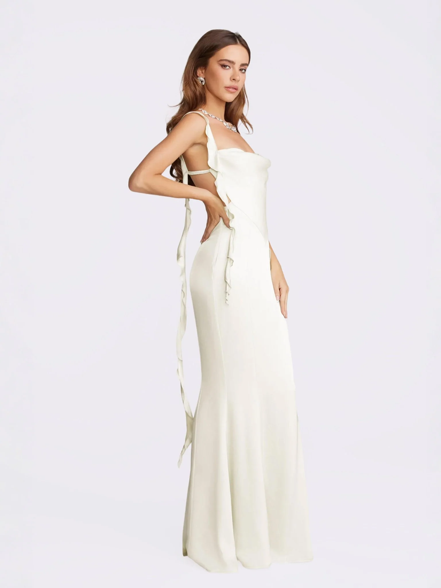Caroline Dress (White) - Image 3