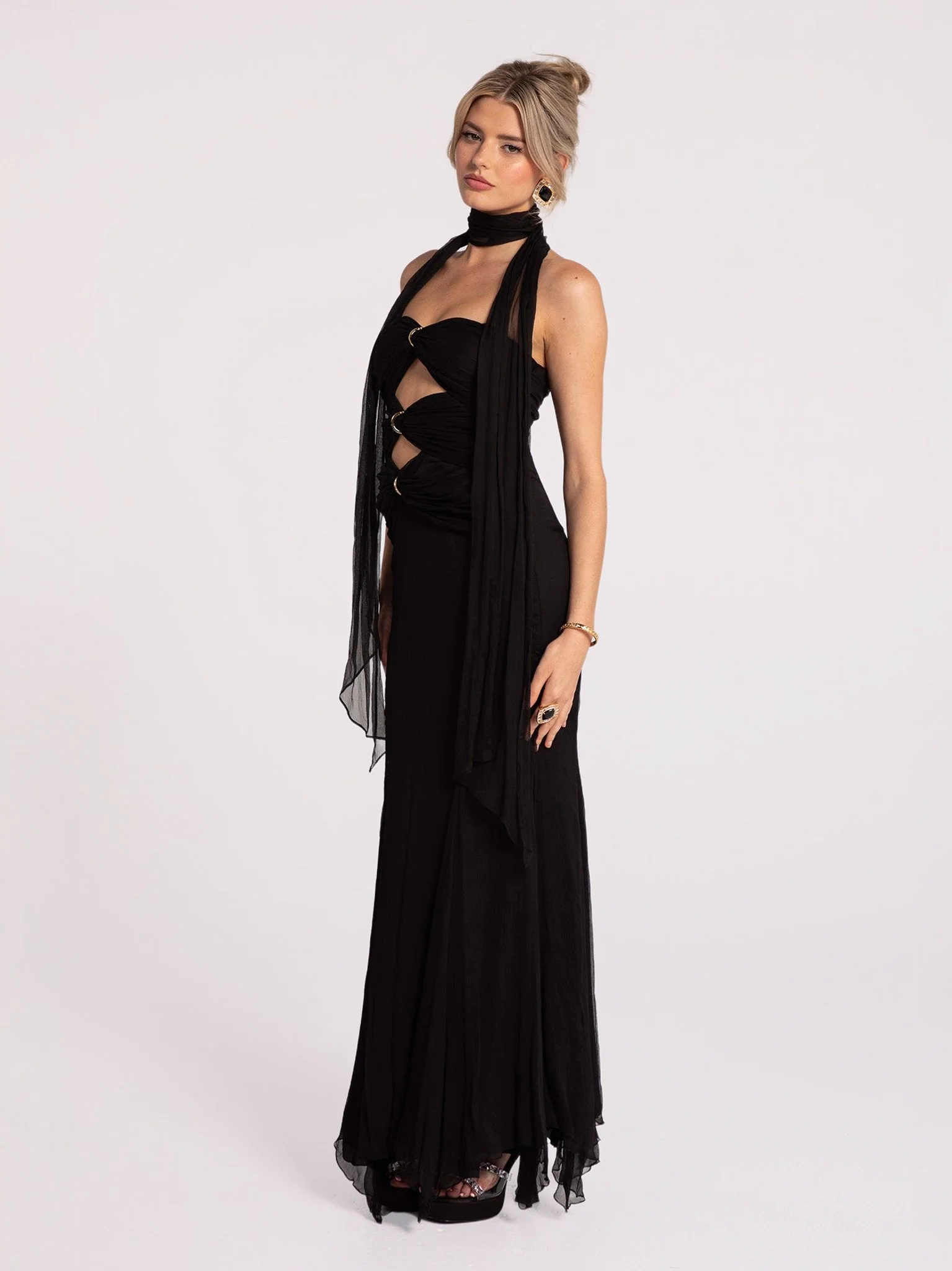 Cassandra Dress (Black) - Image 5