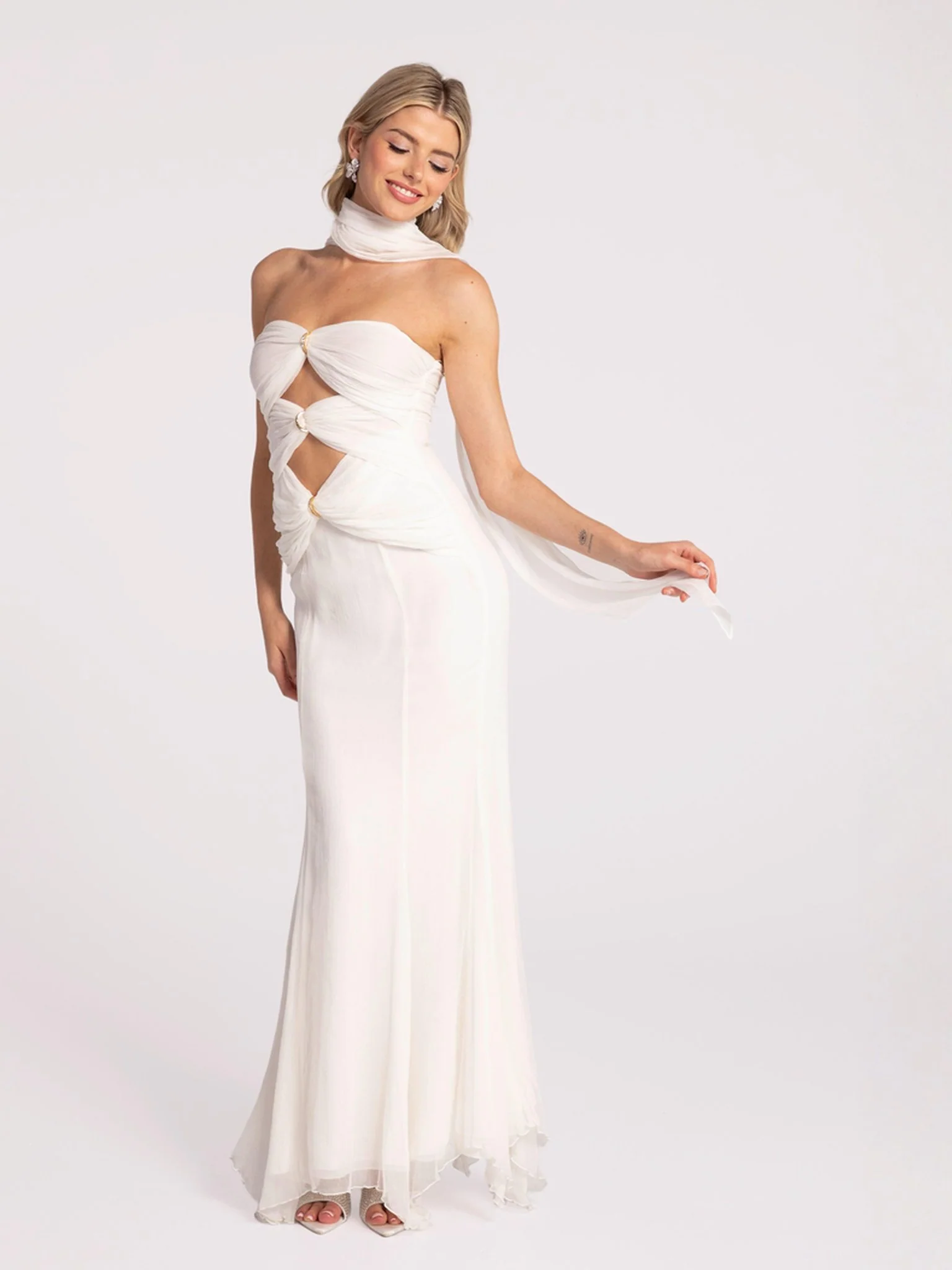 Cassandra Dress (White) - Image 4