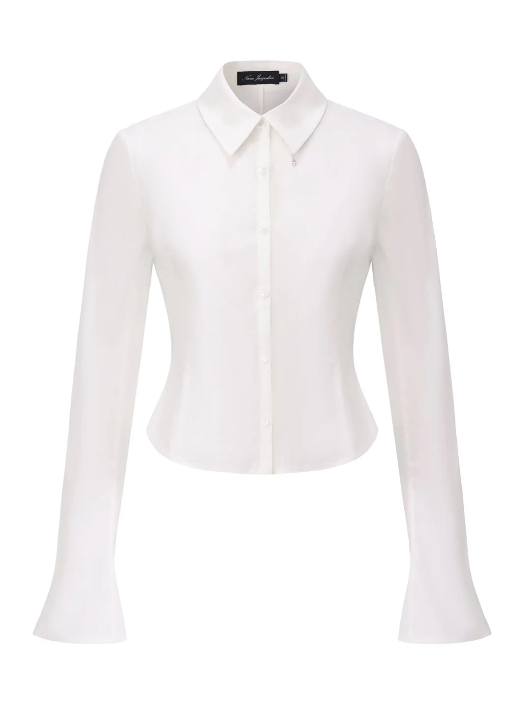 Chantal Bell-Sleeve White Shirt - Image 7