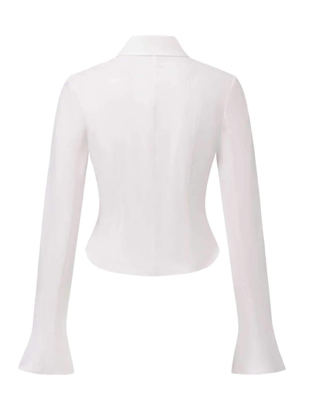 Chantal Bell-Sleeve White Shirt - Image 8