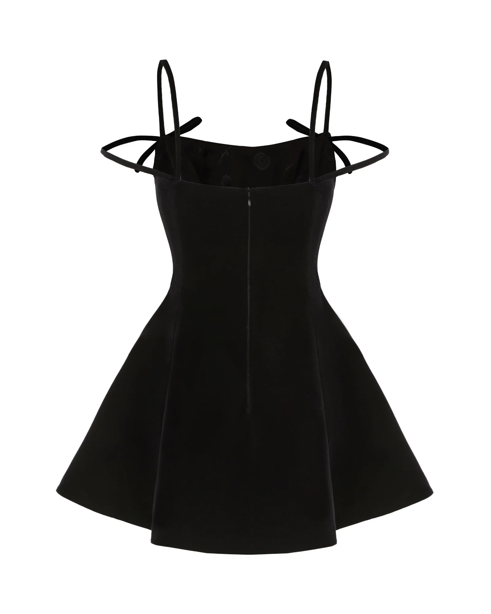 Chantal Bow Velvet Mini Dress - Image 9