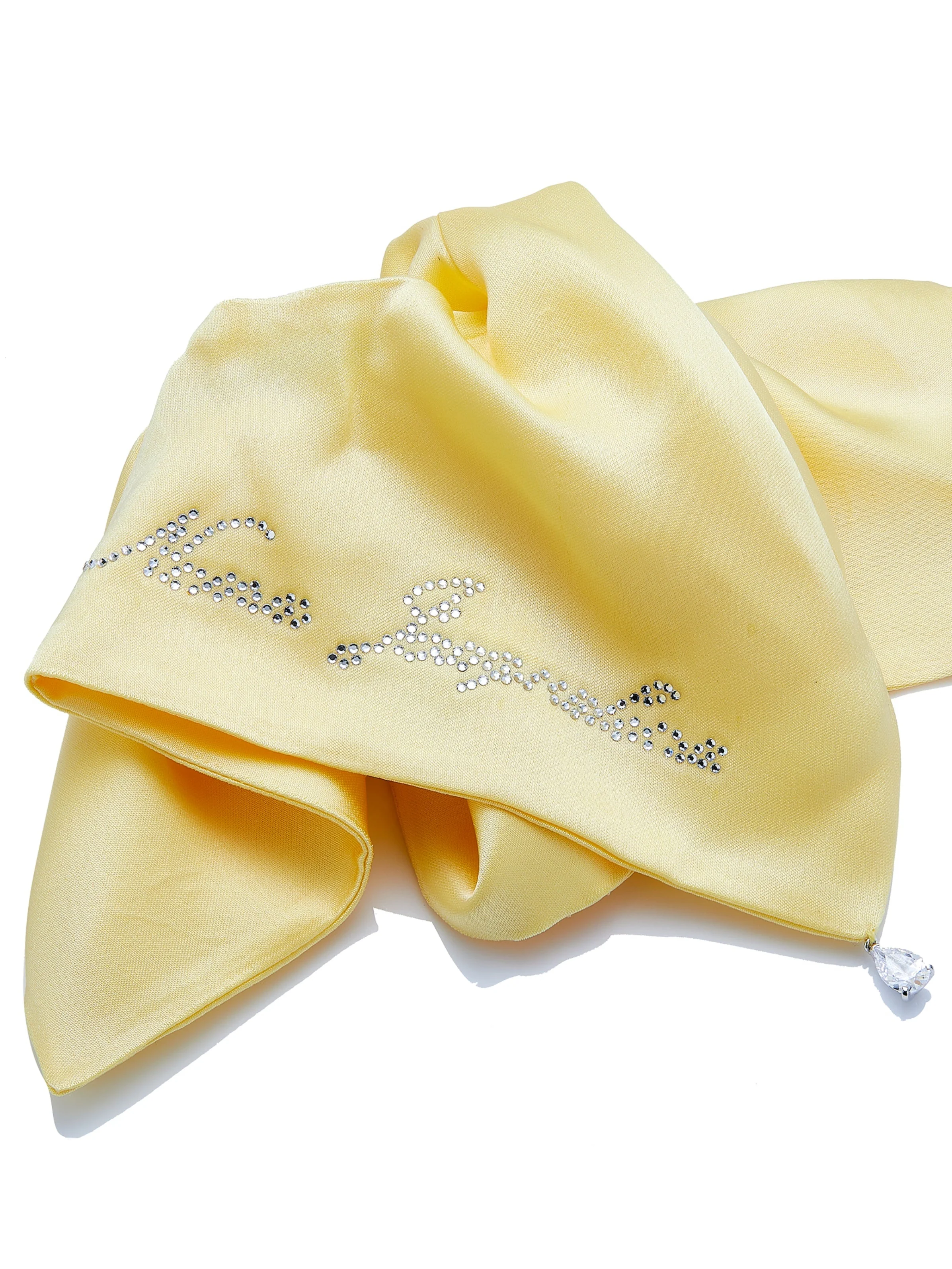 Charlotte Bow Yellow Hair Tie - Image 2