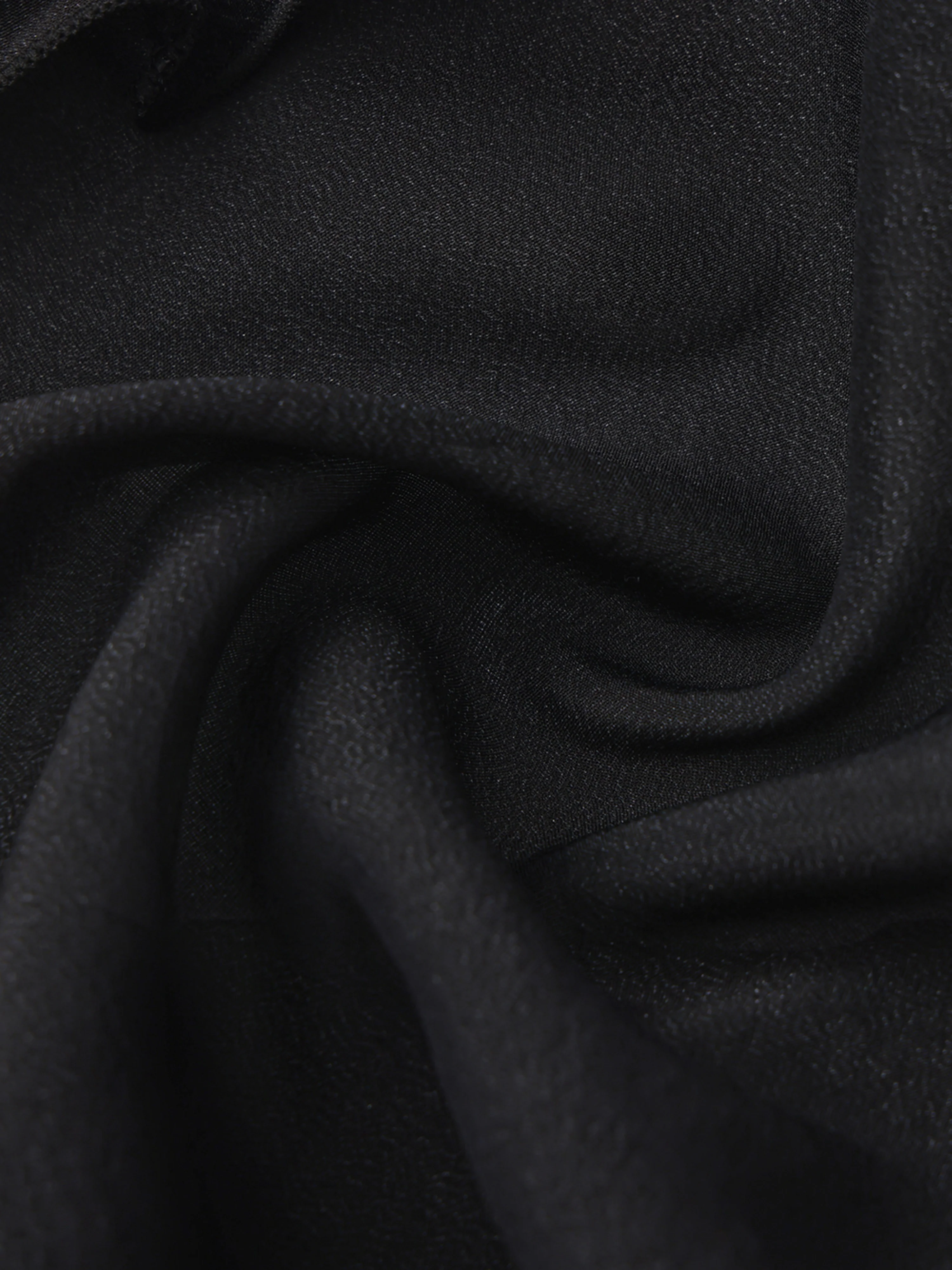 Charlotte Ruffle Black Wrap Top - Image 8