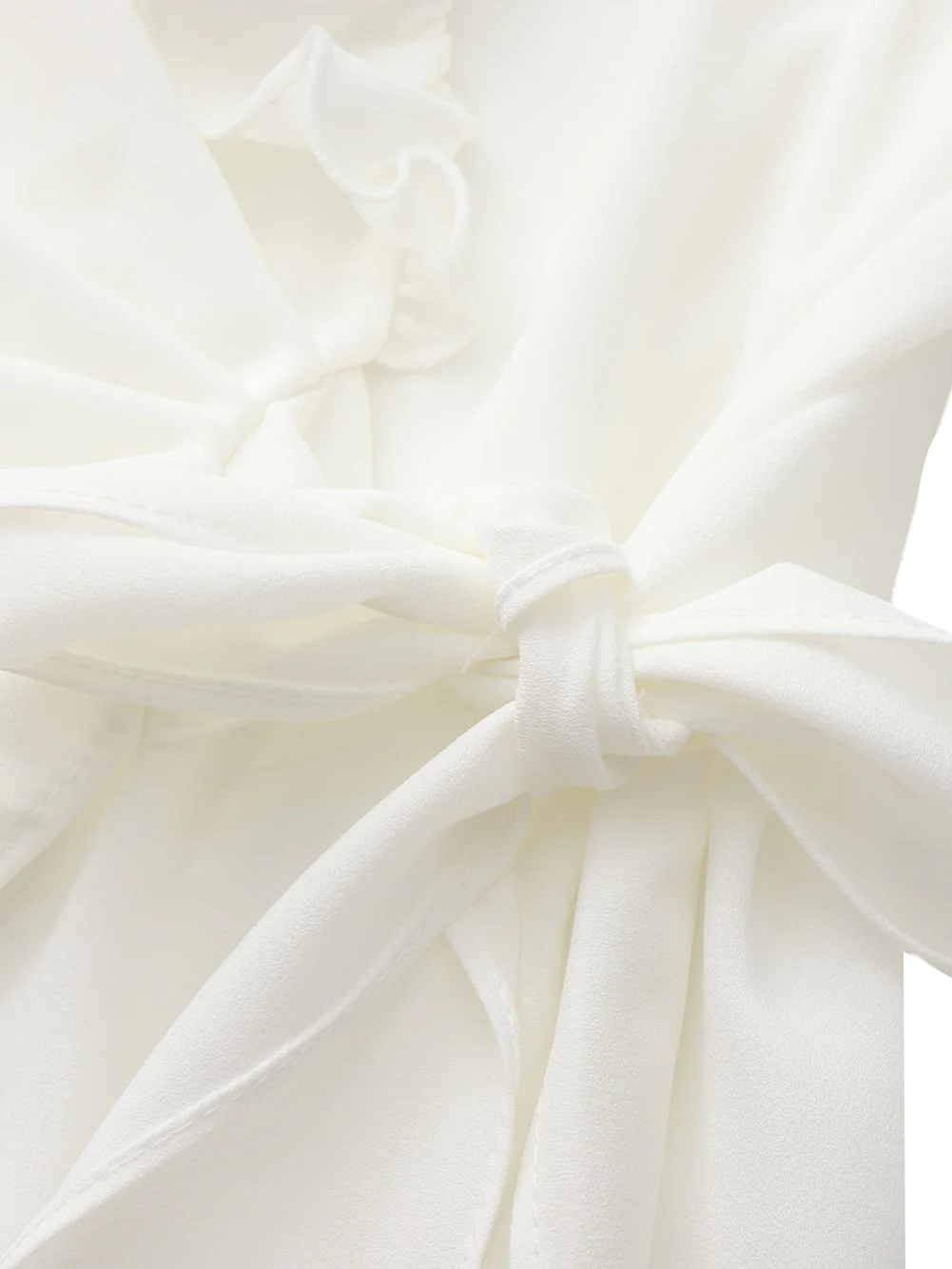 Charlotte Ruffle White Dress - Image 6