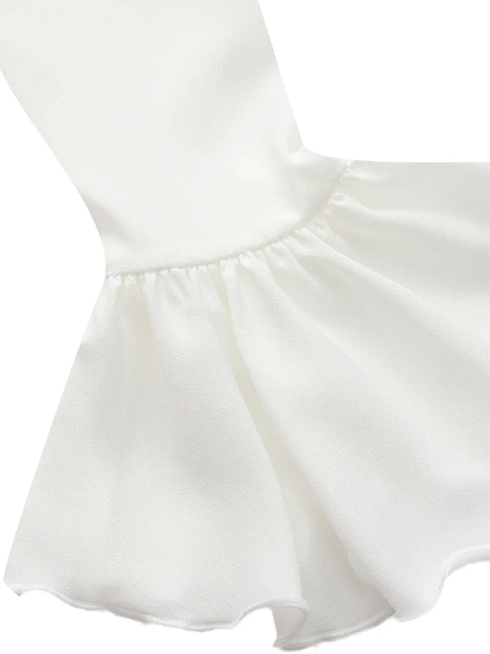 Charlotte Ruffle White Dress - Image 7