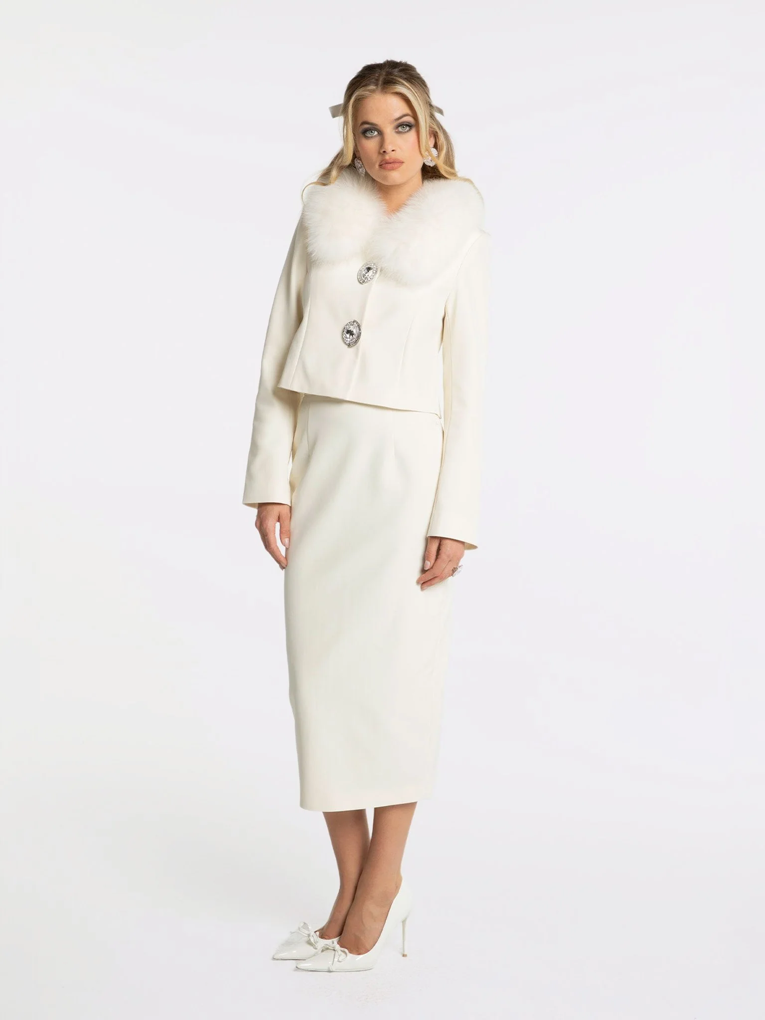 Claira Coat (Off white) - Image 7