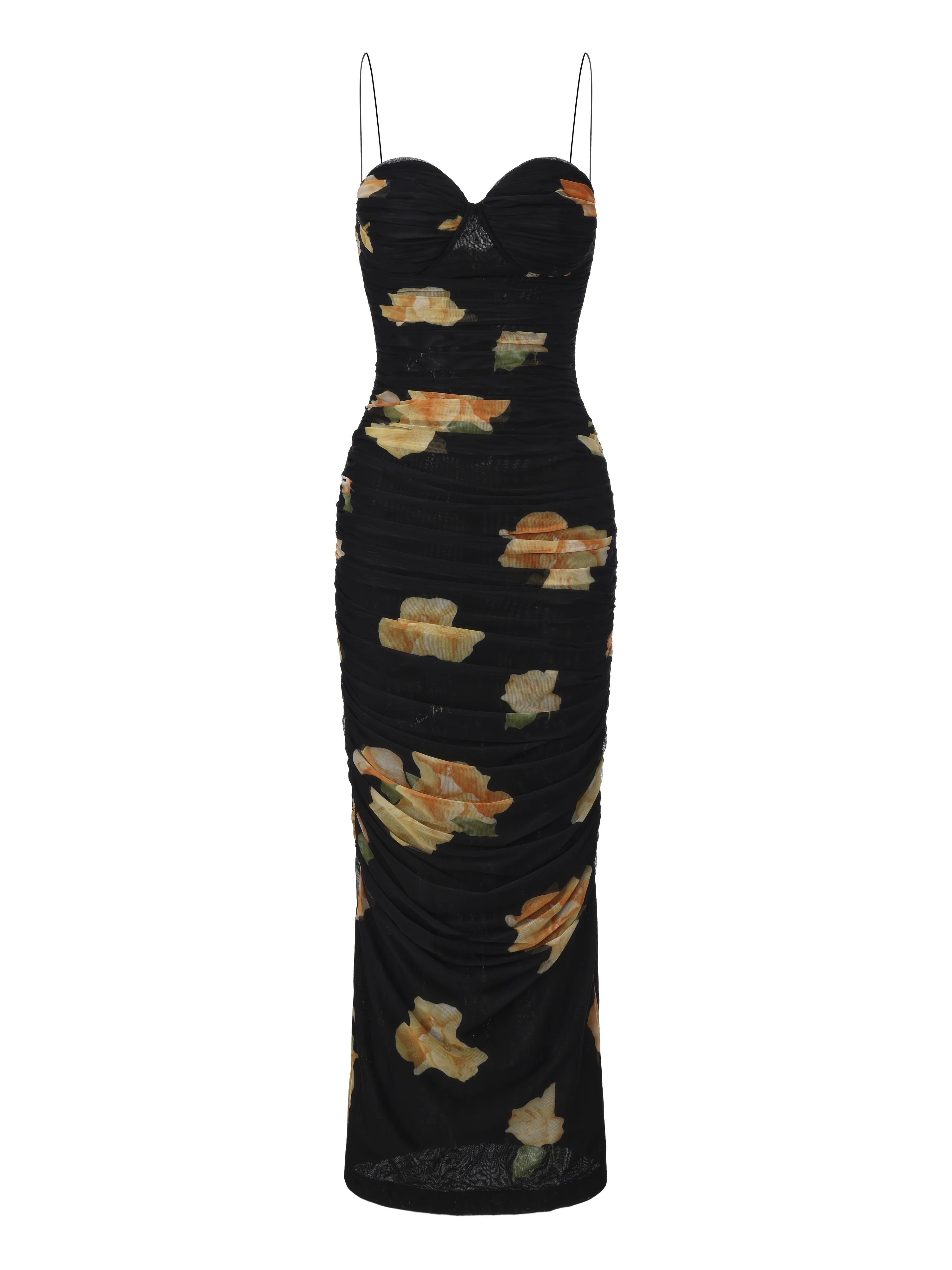 Claudia Ruched Floral Dress - Image 13