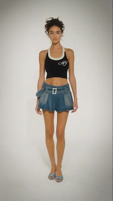 Teresa Mini Skirt (Denim) (Final Sale) - Image 3