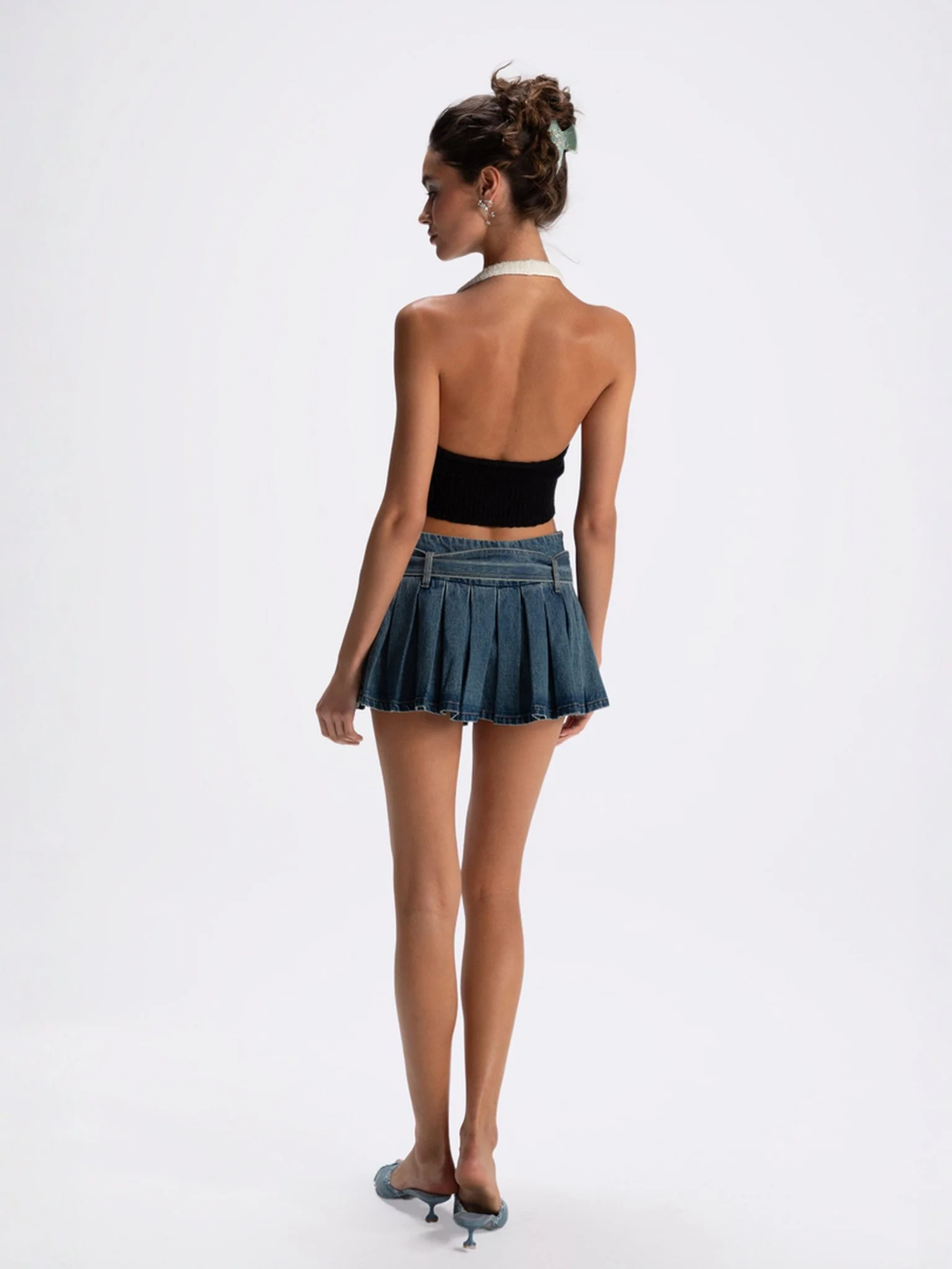Teresa Mini Skirt (Denim) (Final Sale) - Image 8