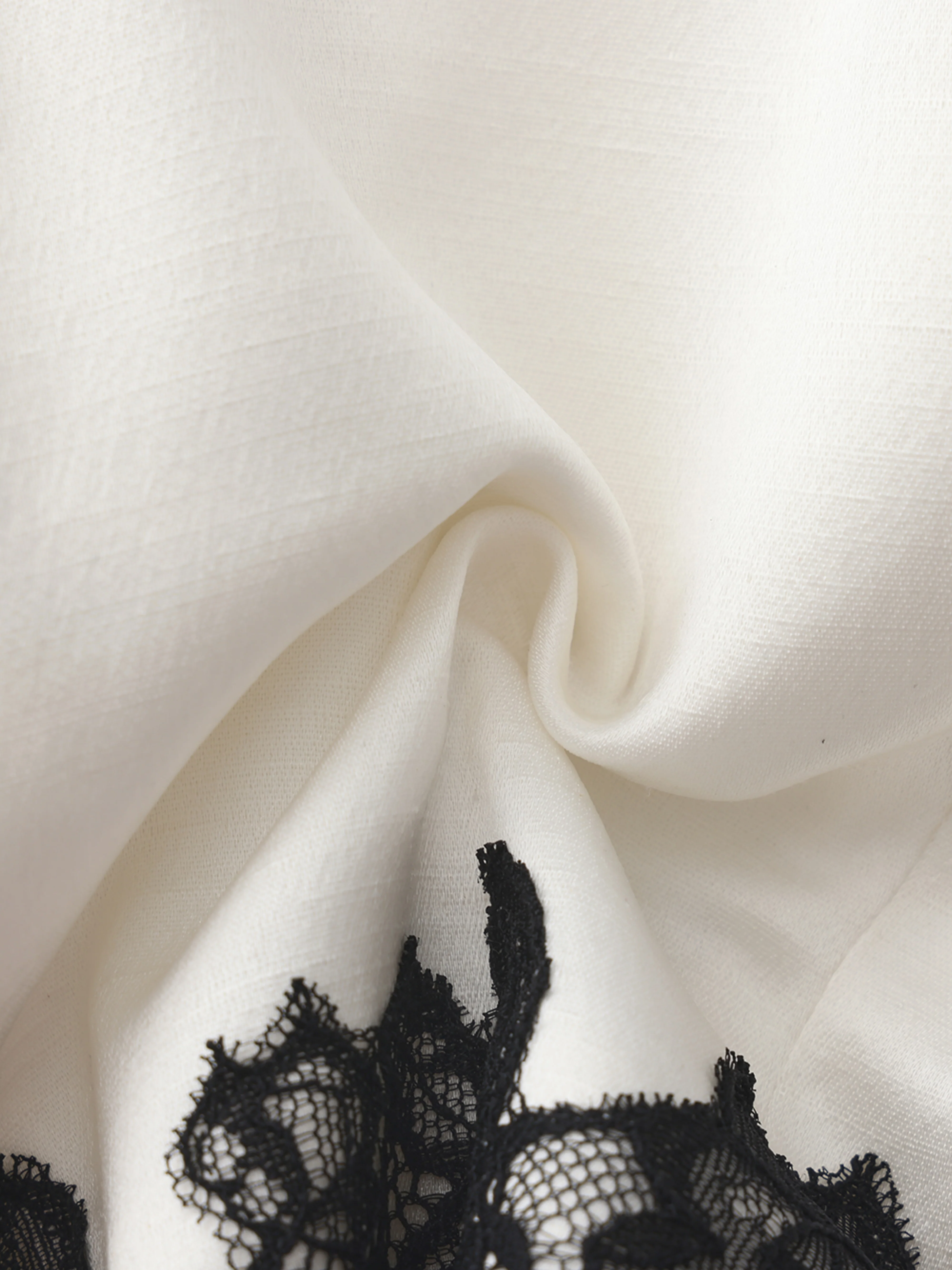 Daniela Lace Halter Ivory Acetate Top - Image 9