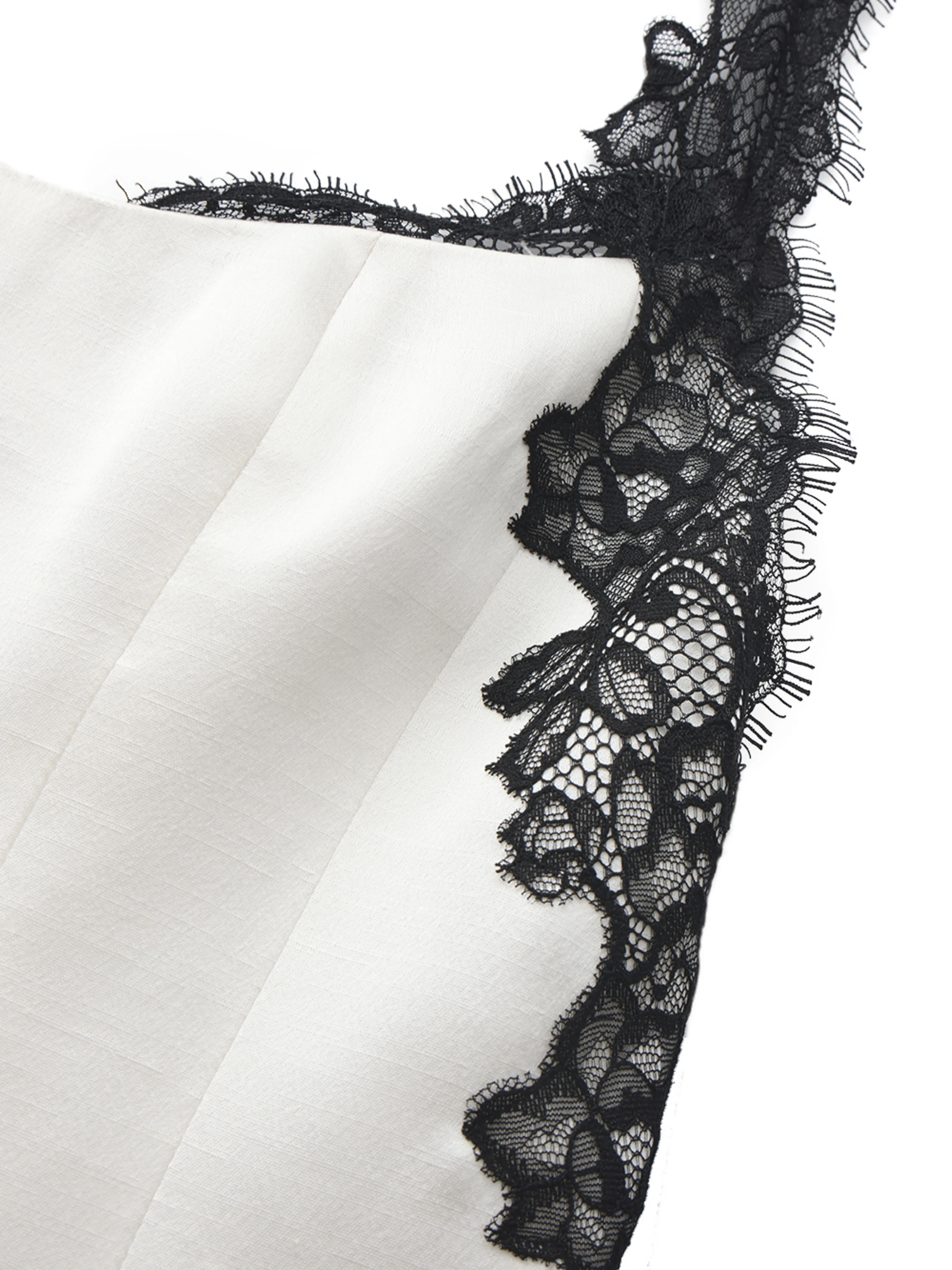 Daniela Lace Halter White Mini Dress - Image 5