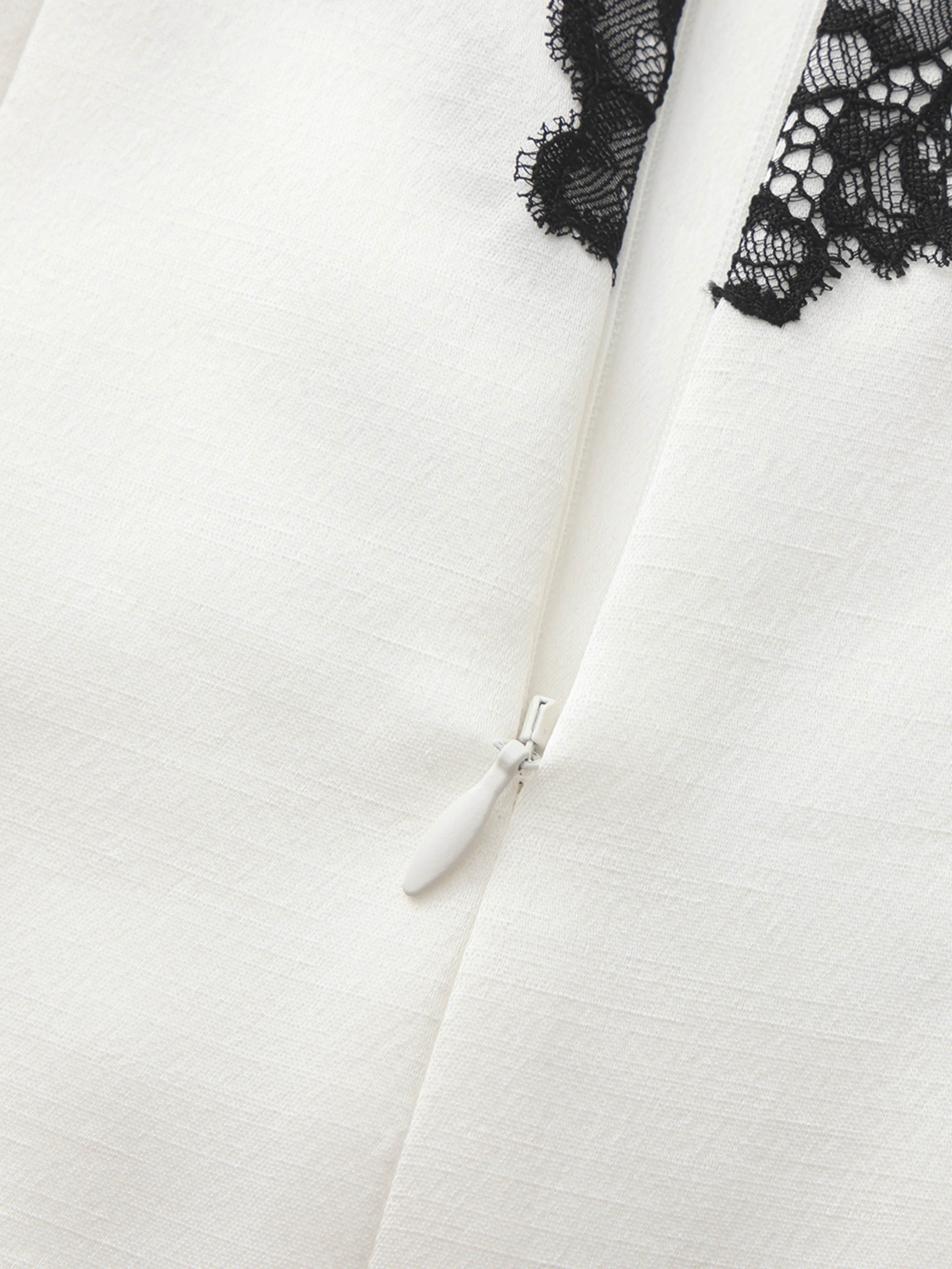 Daniela Lace Halter White Mini Dress - Image 7