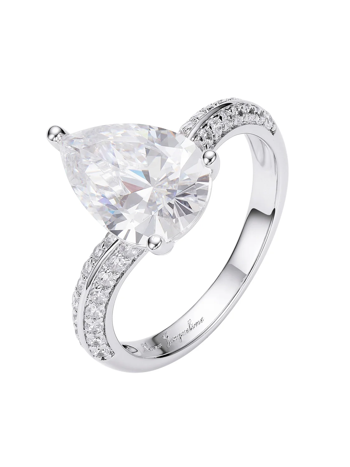 Daniela Pear Cut Crystal Ring