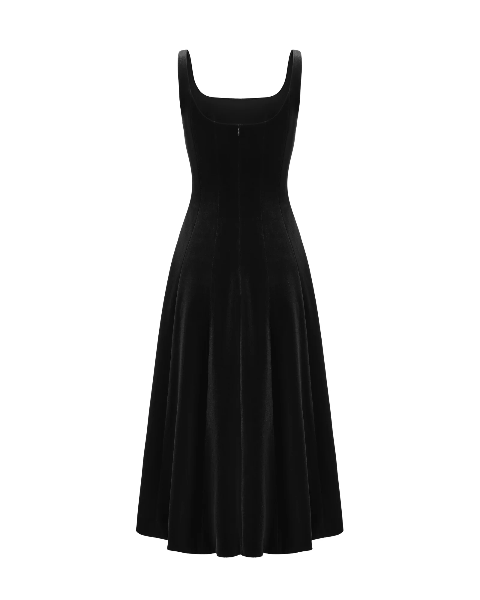 Eleanora Velvet Maxi Dress (Black) - Image 6
