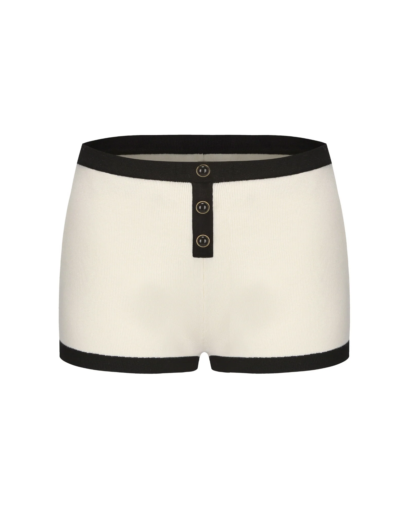 Eliza Knit Shorts (White) - Image 10
