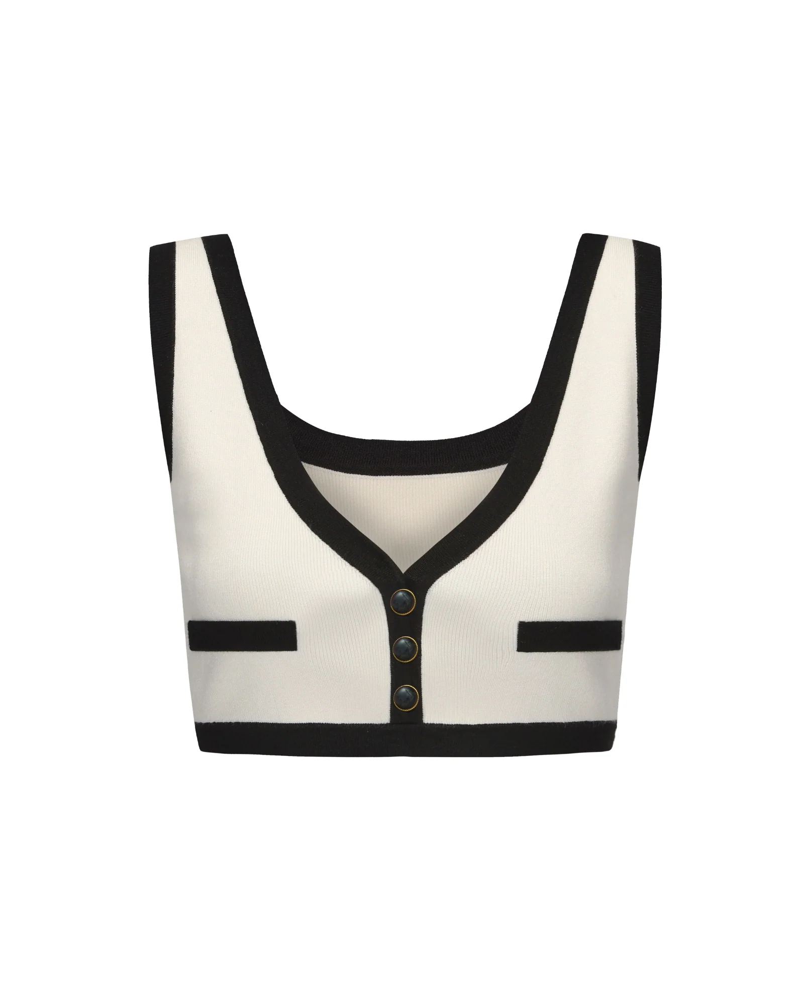 Eliza Vest Top (White) - Image 4