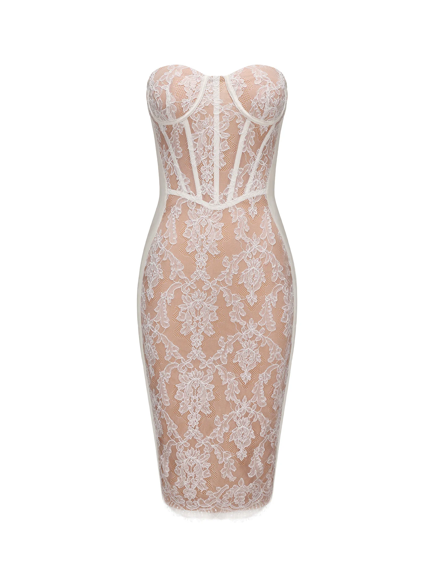 Elsa Lace Dress (White) (Final Sale) - Image 10