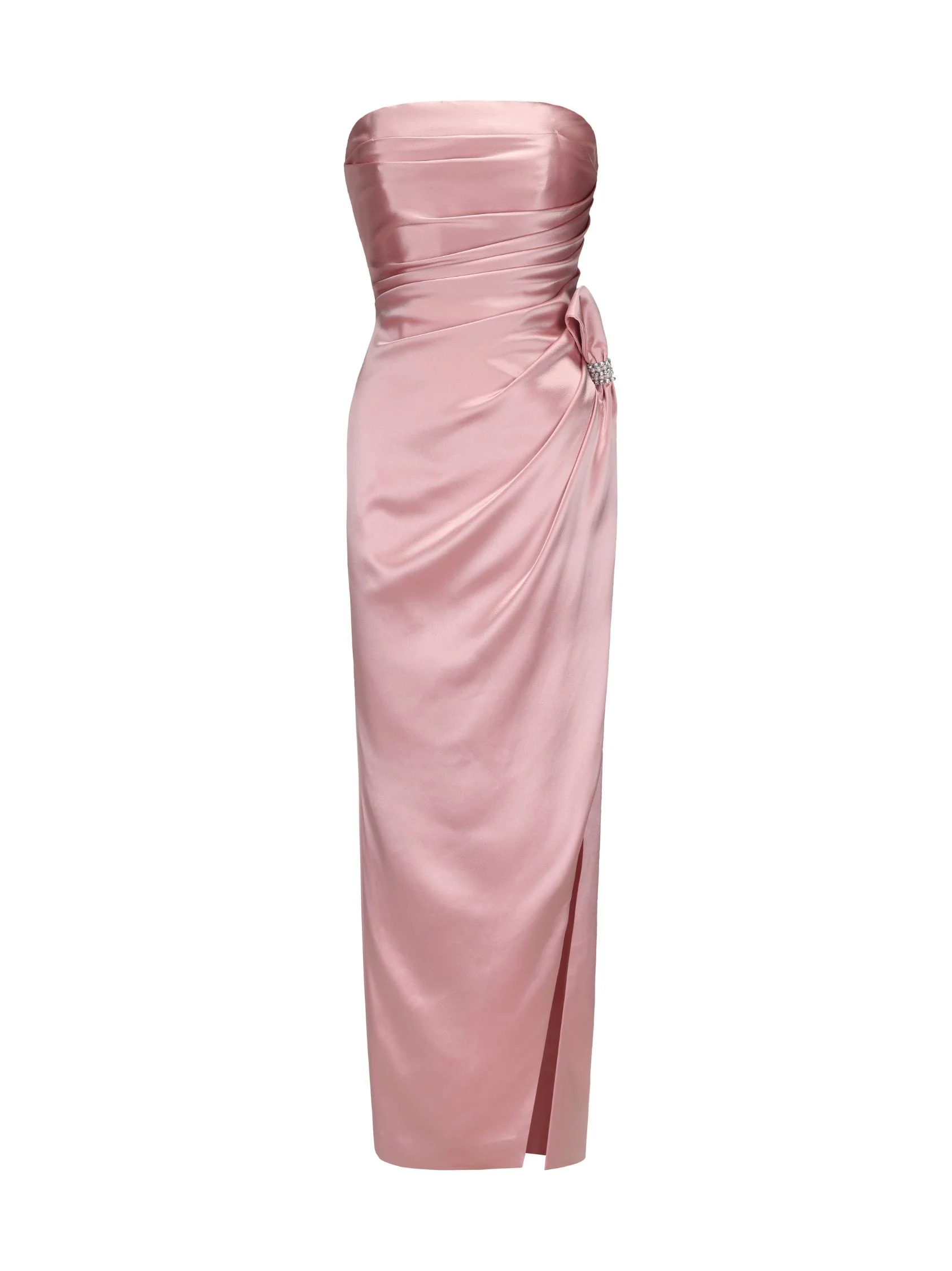 Emilia Satin Dress (Pink) - Image 5