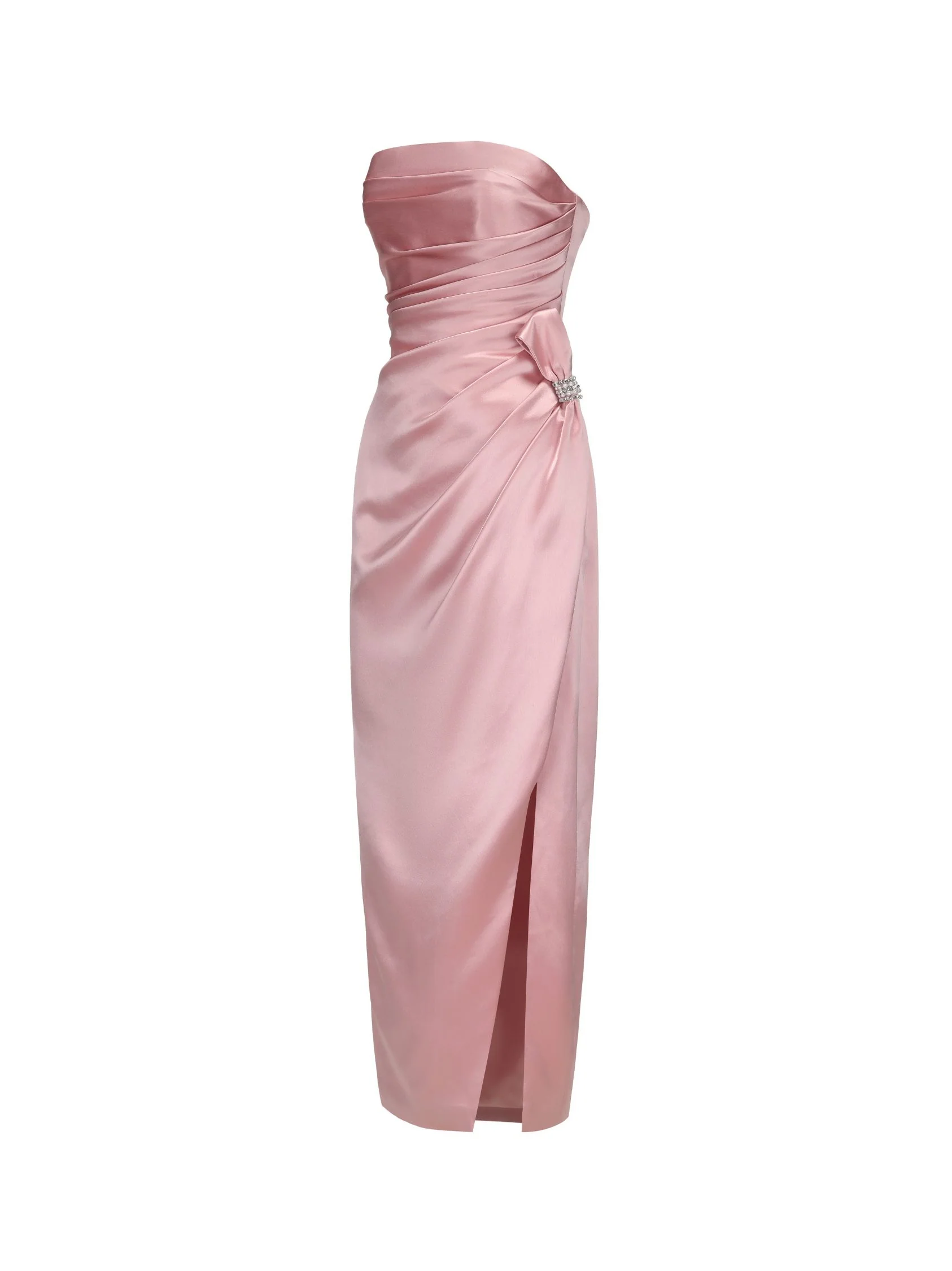 Emilia Satin Dress (Pink) - Image 6