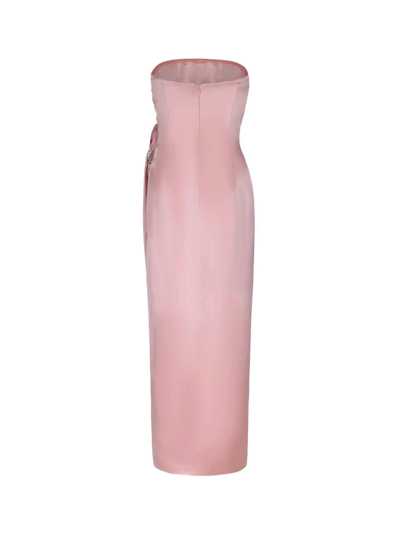 Emilia Satin Dress (Pink) - Image 7