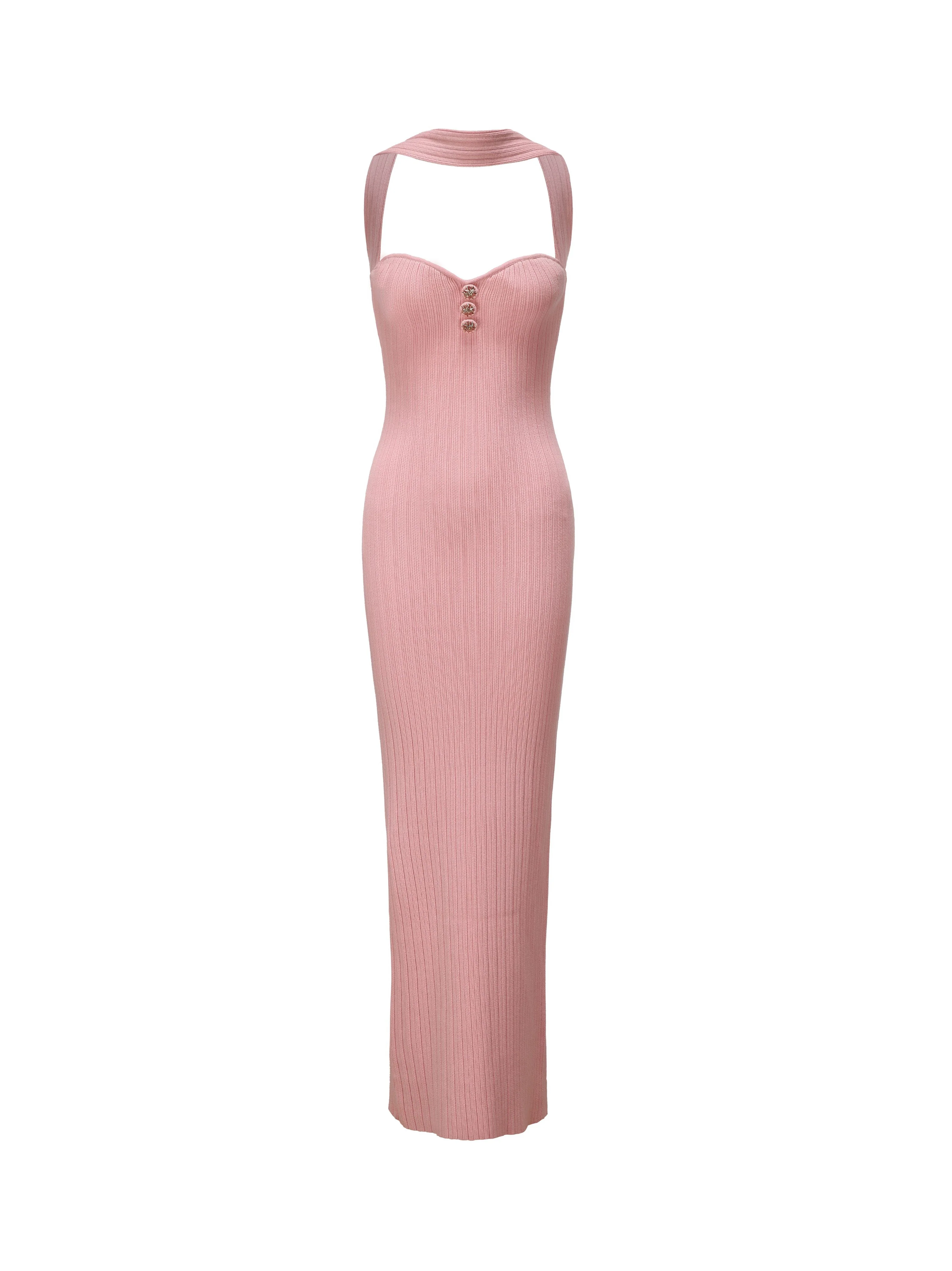 Estelle Knit Dress (Pink) (Final Sale) - Image 8