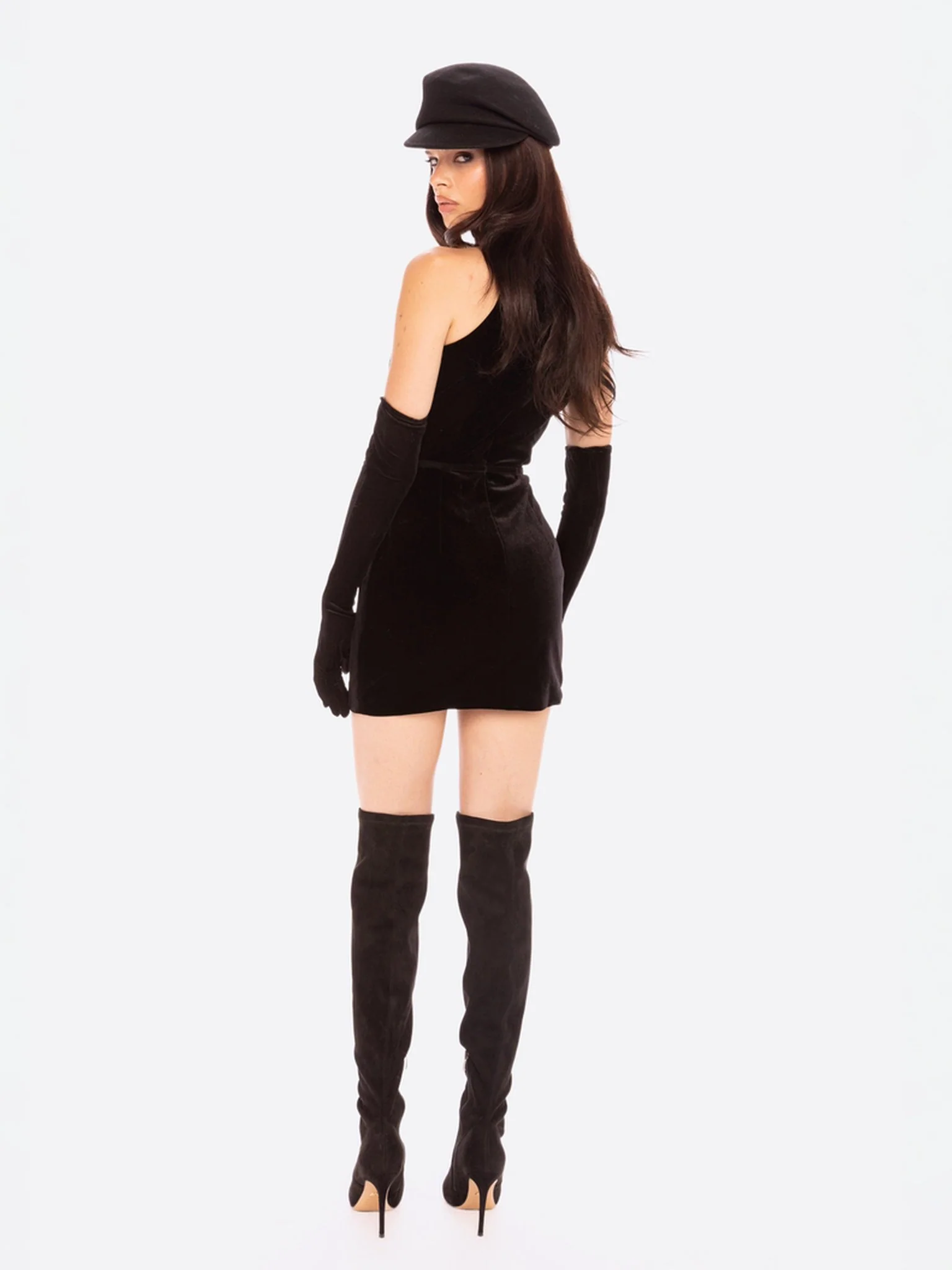 Estelle Velvet Mini Dress - Image 3