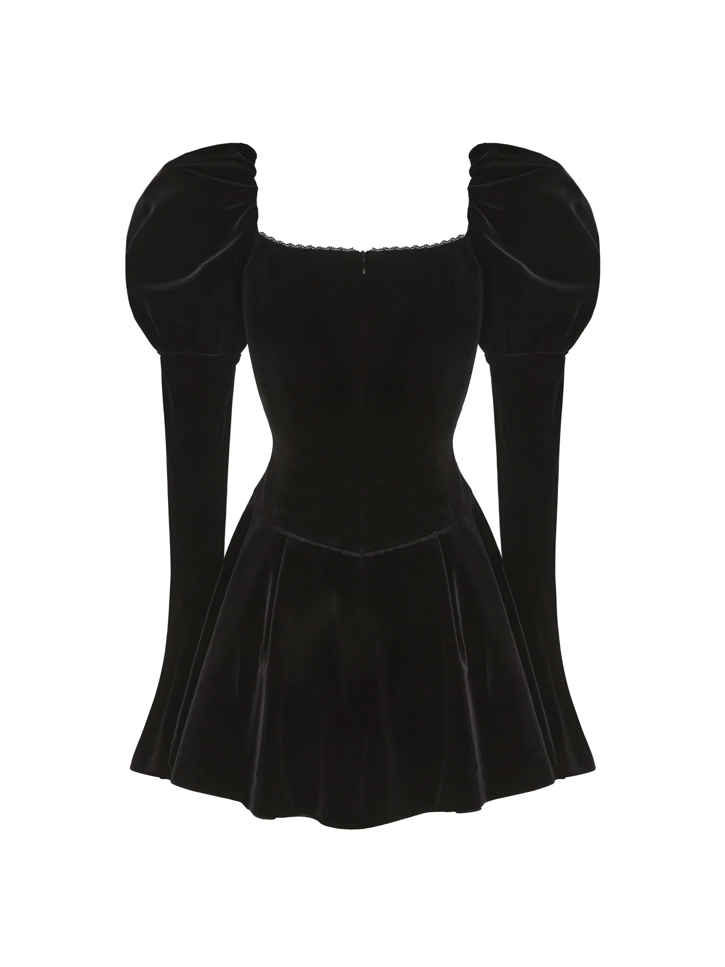 Evelyn Velvet Dress (Black) (Final Sale) - Image 11