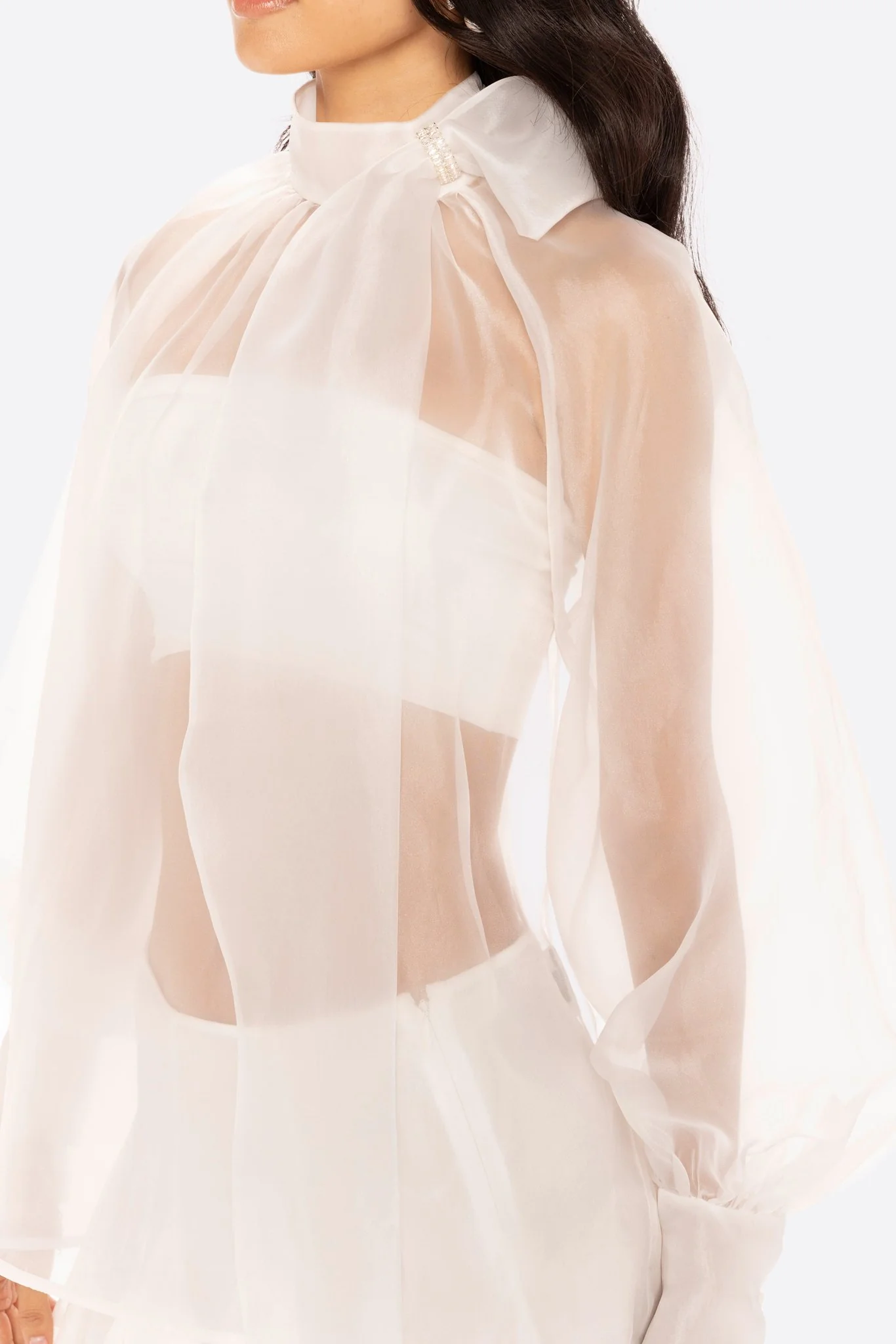 Evie Diamond Top (White) - Image 2
