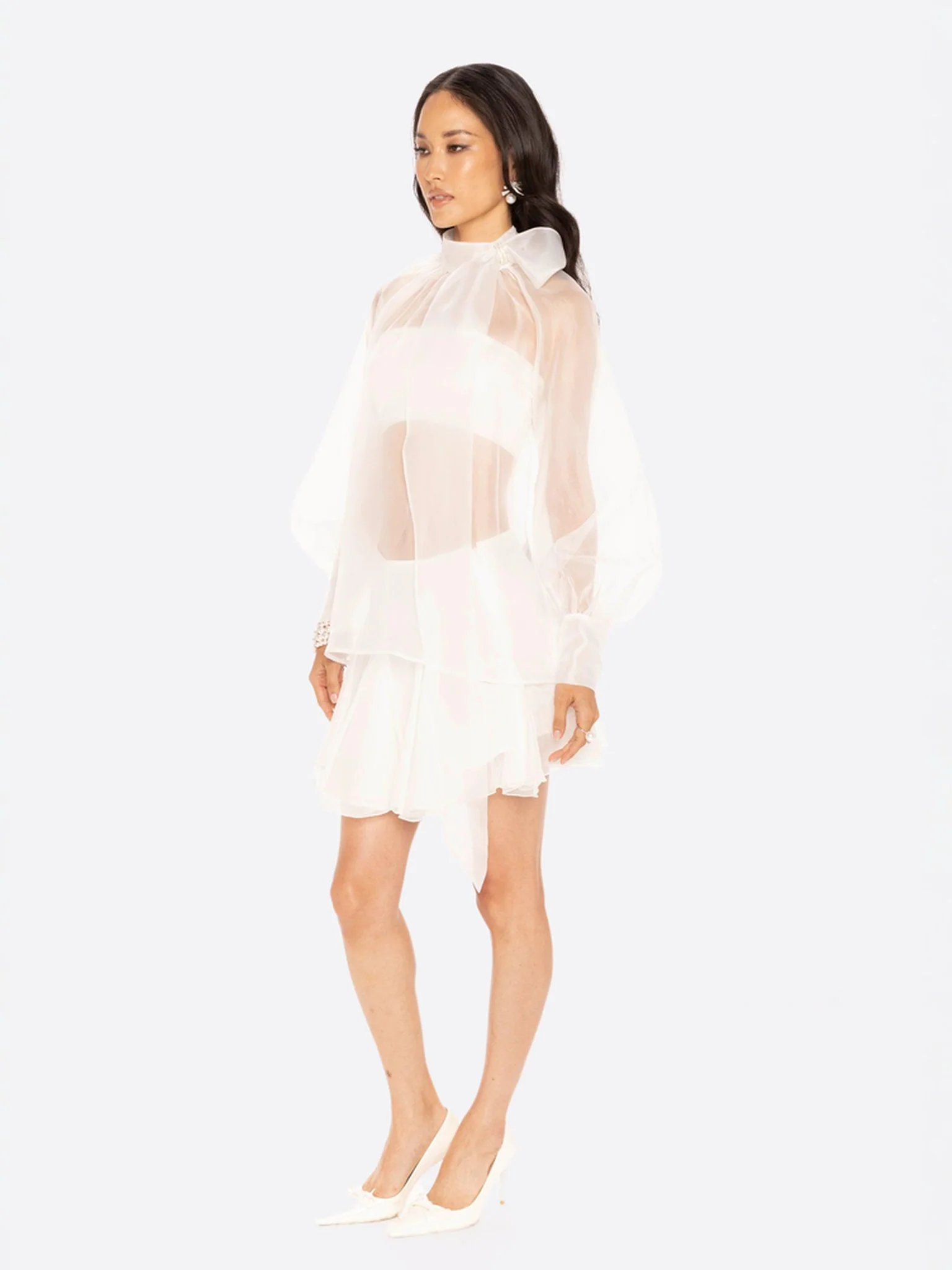 Evie Diamond Top (White) - Image 4