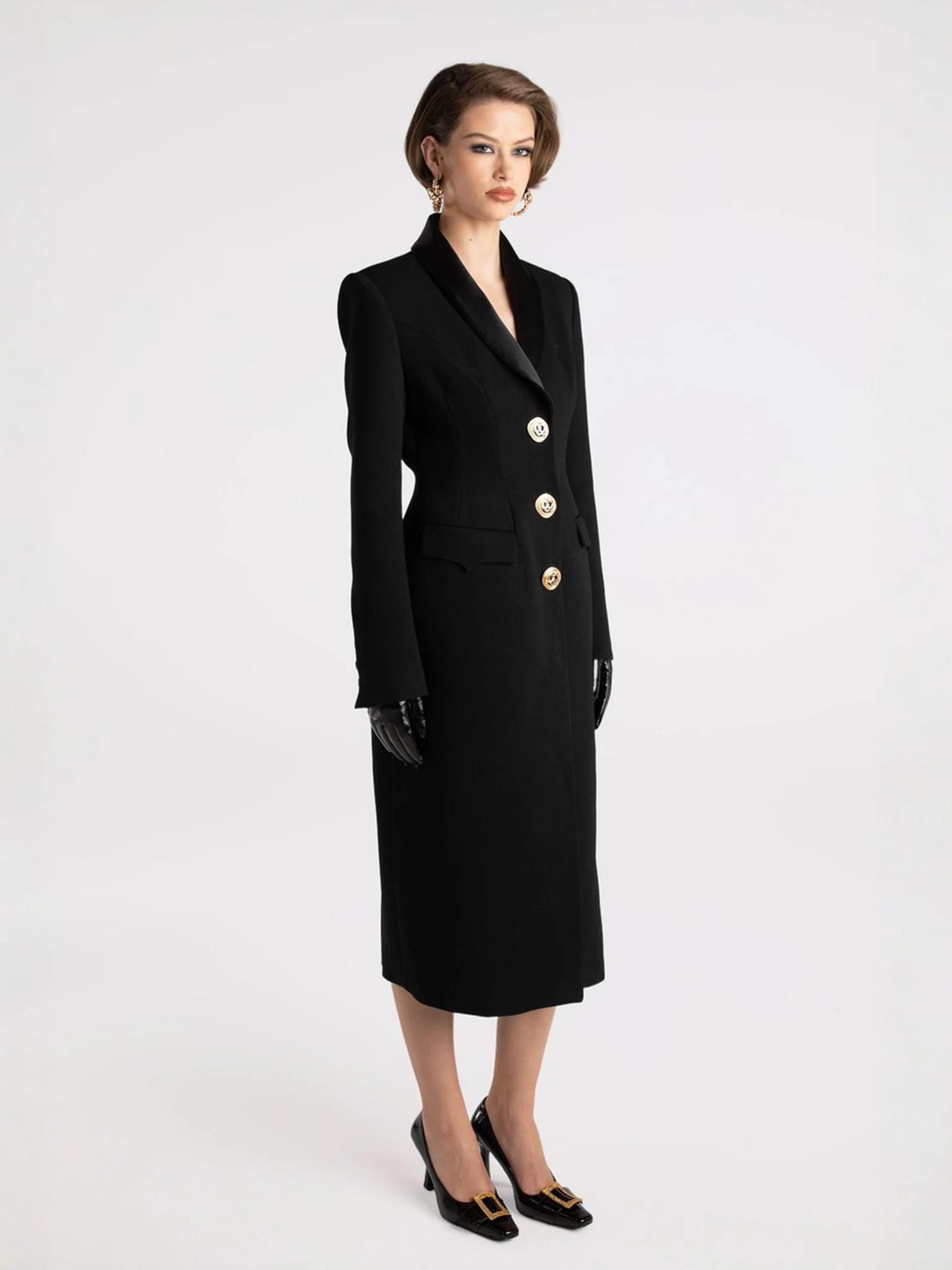Evie Long Suit Jacket (Black) (Final Sale) - Image 5