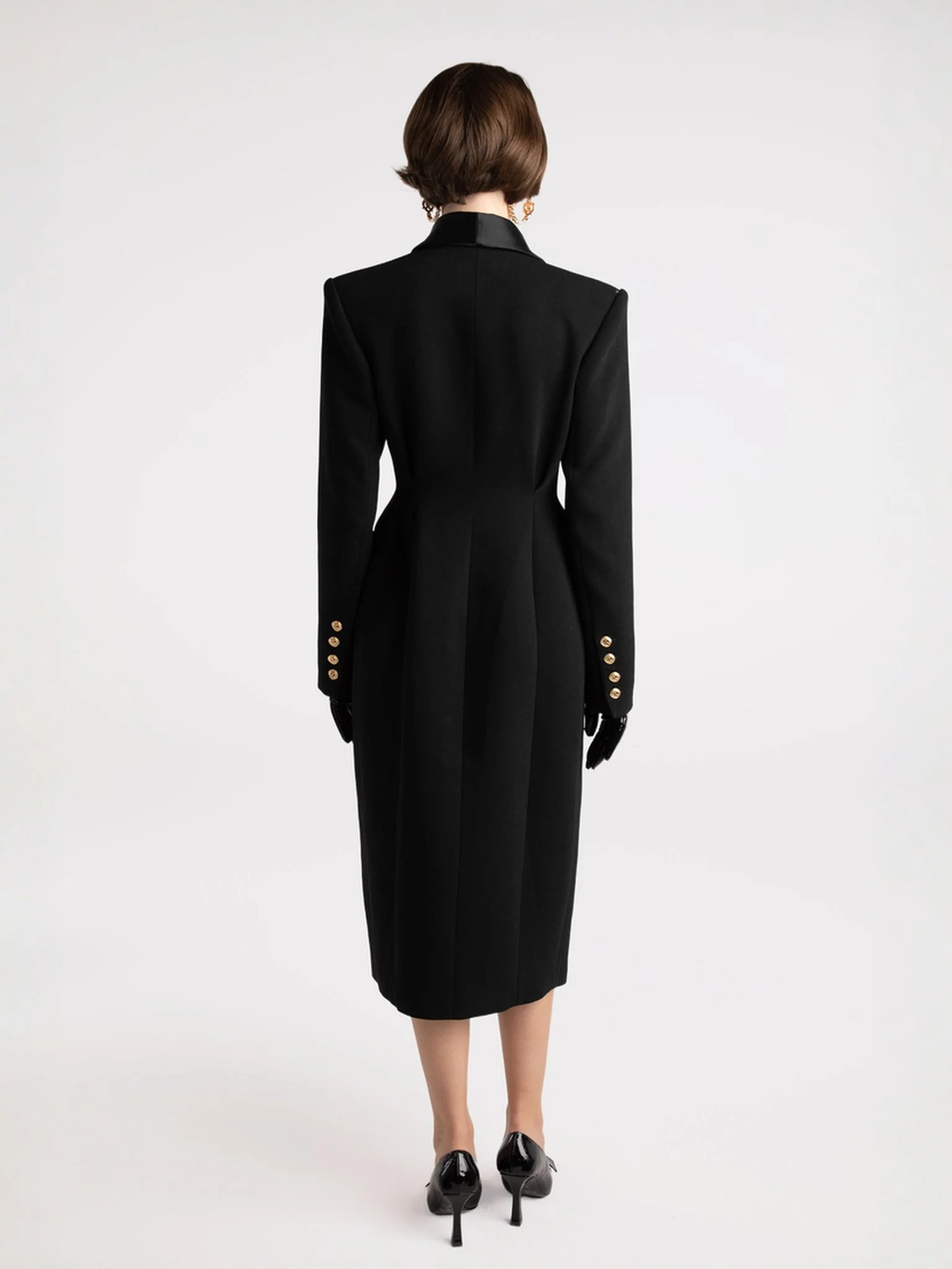 Evie Long Suit Jacket (Black) (Final Sale) - Image 6