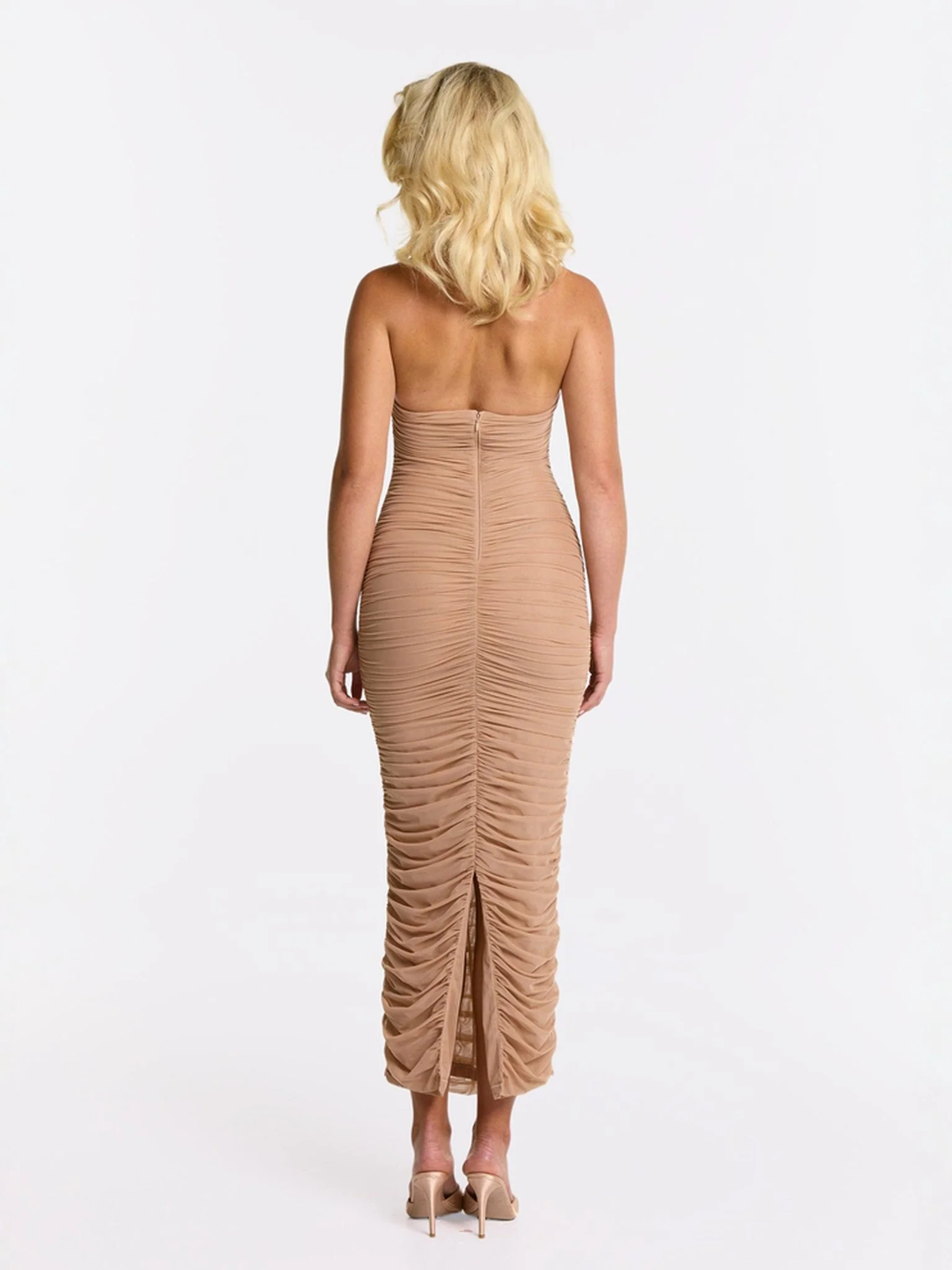 Francesca Dress (Beige) - Image 4