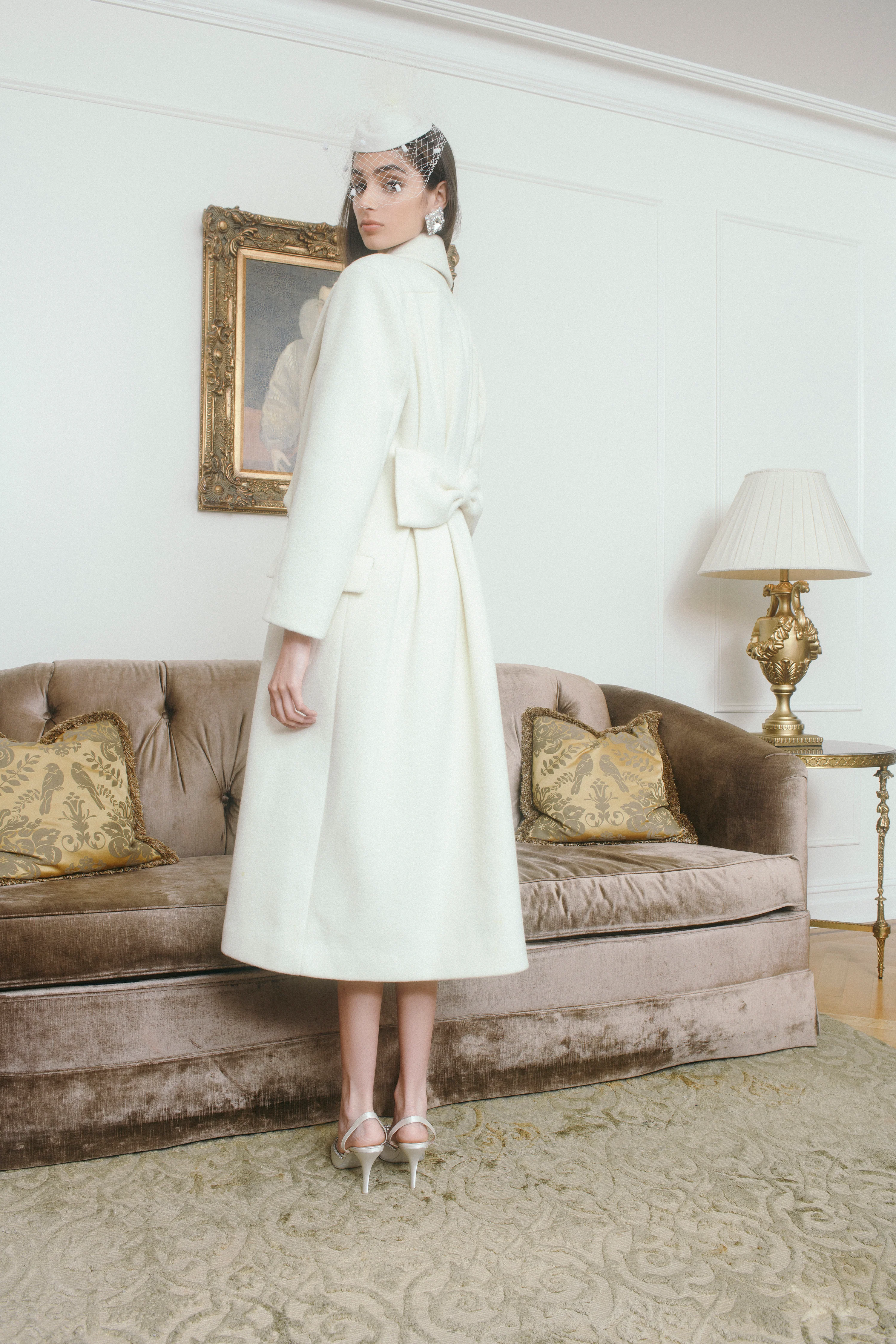 Gabriella Coat in White - Image 3