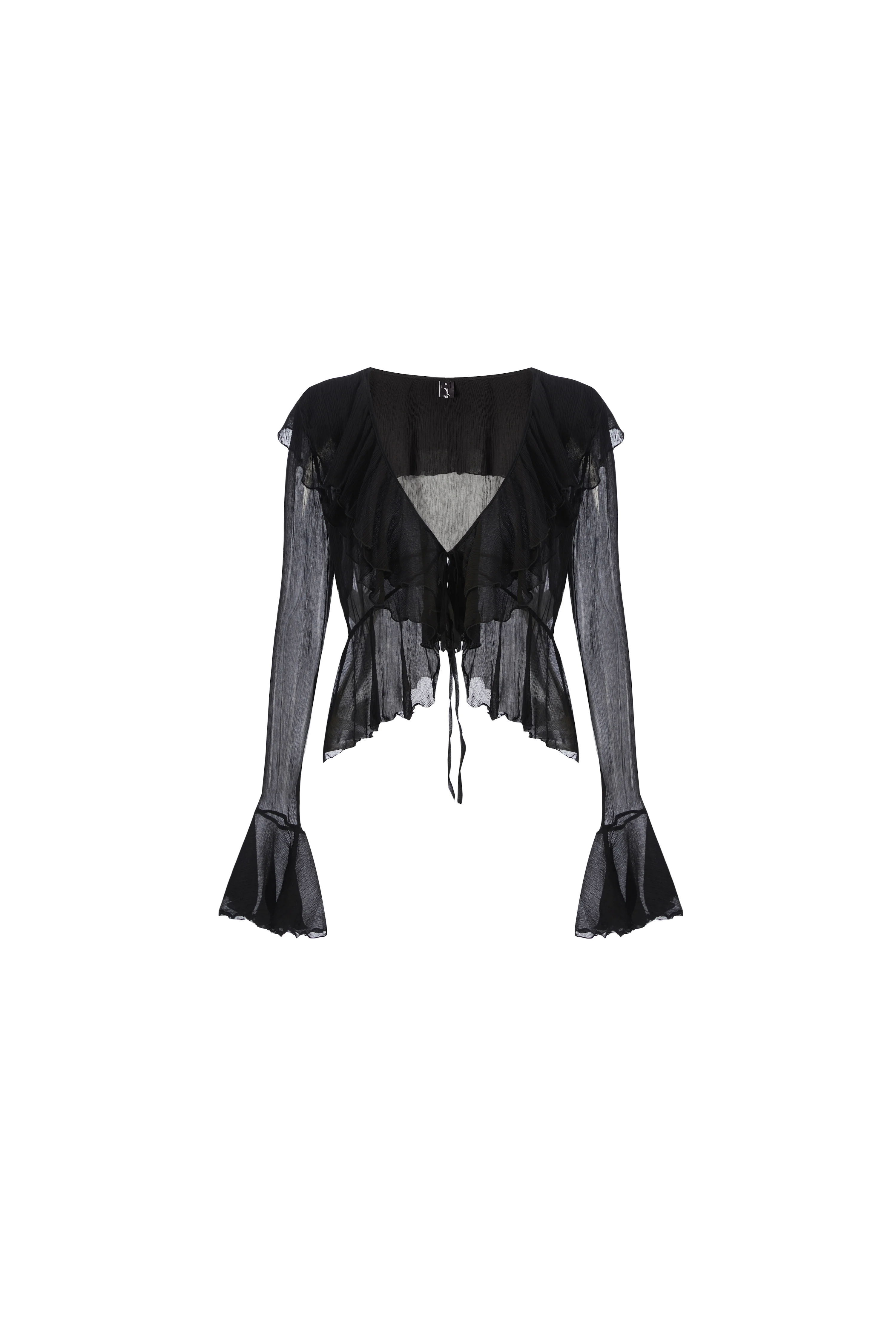 Gabriella Cardigan Top (Black) - Image 5