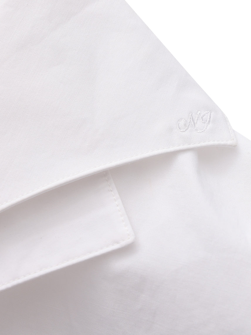 Georgina Tailored Long Sleeve White Button-Down Shirt - Image 6