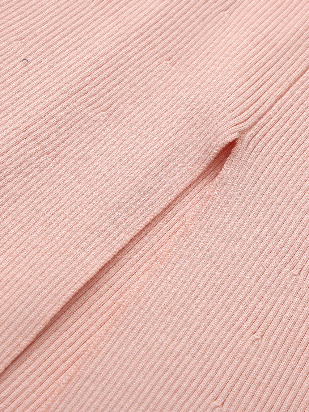 Giana Contrast Halter Knit Pink Maxi Dress - Image 7