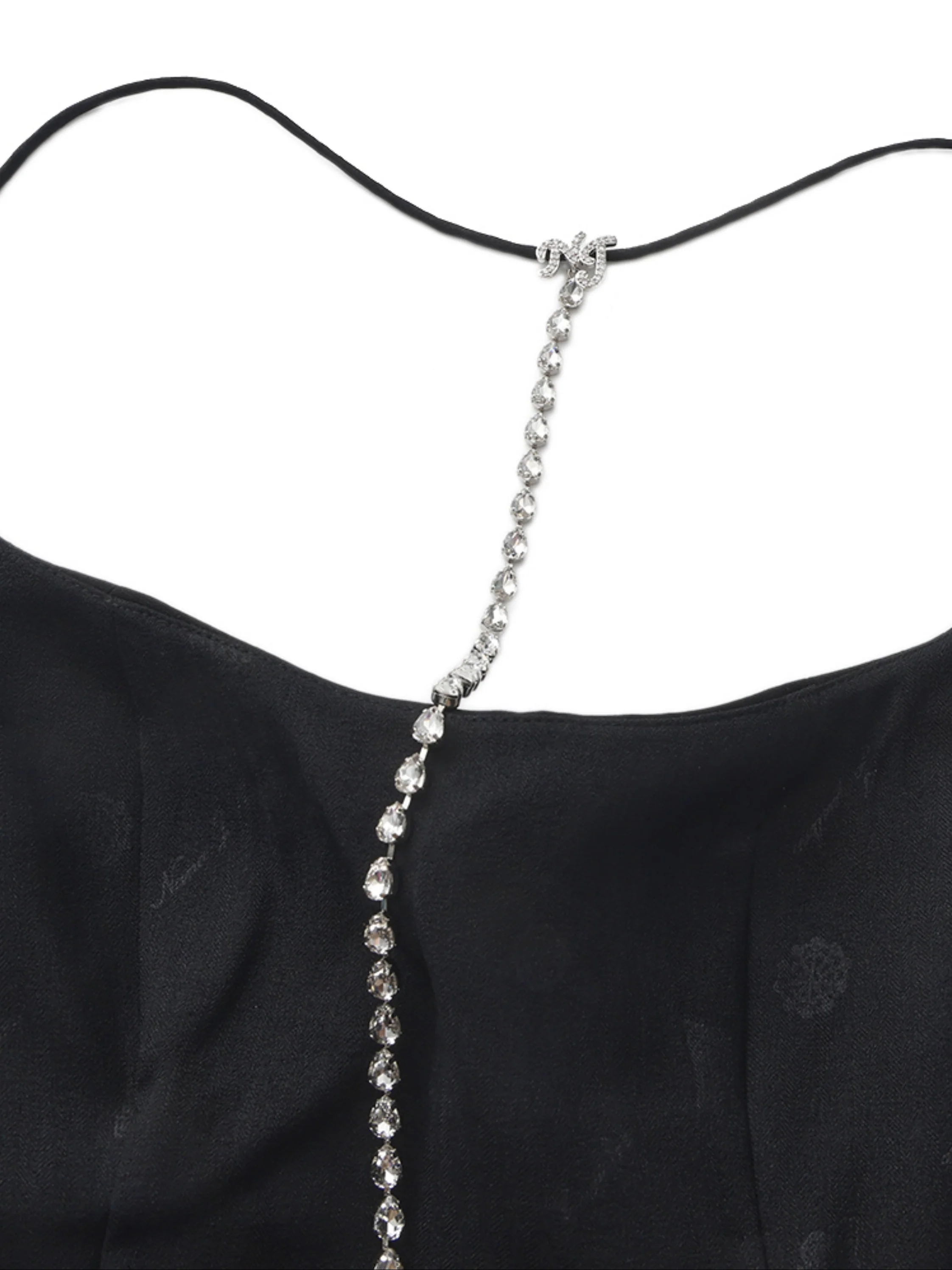 Giana Open-Back Black Dress - Image 5