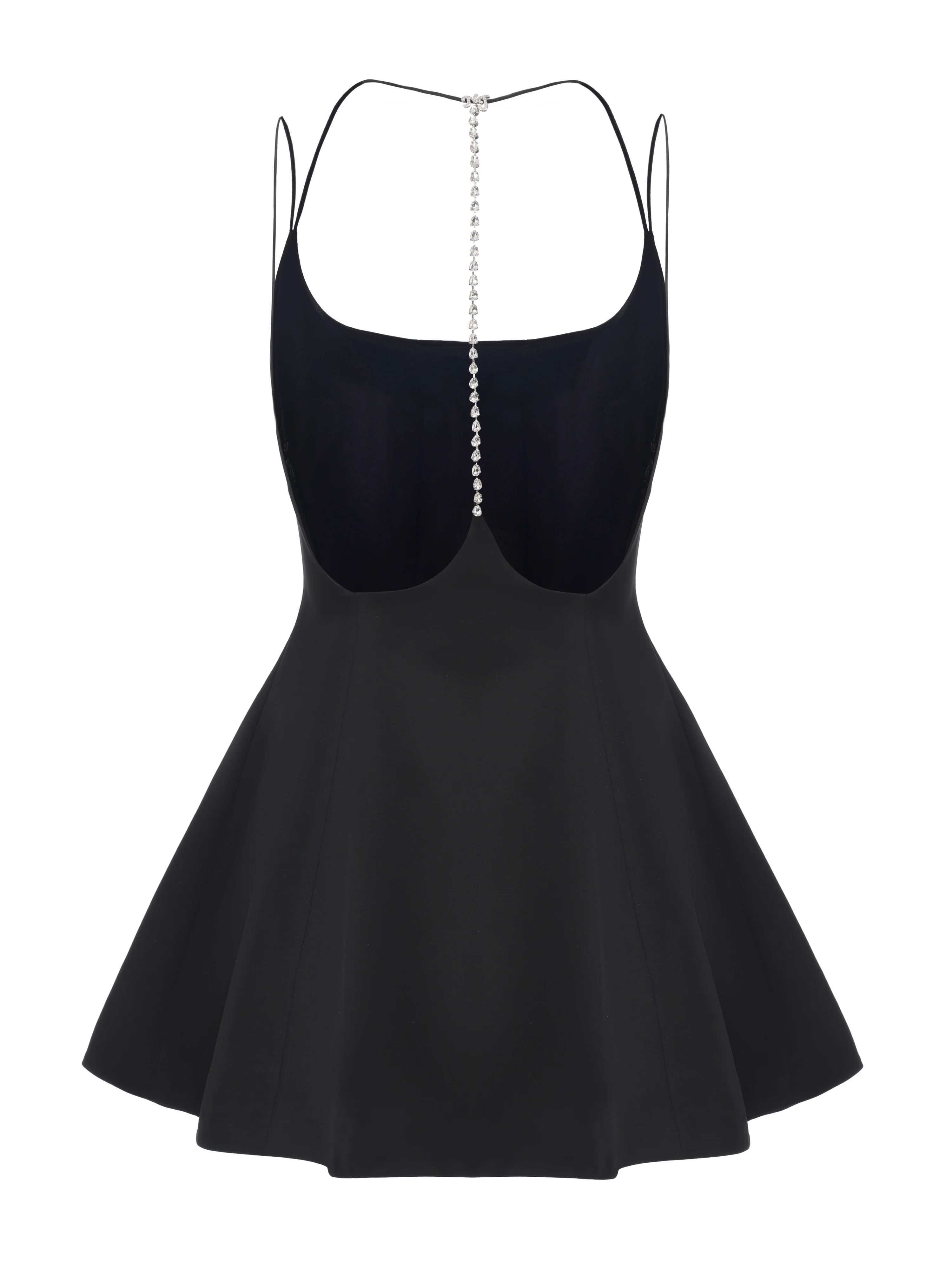 Giana Open-Back Black Dress - Image 9