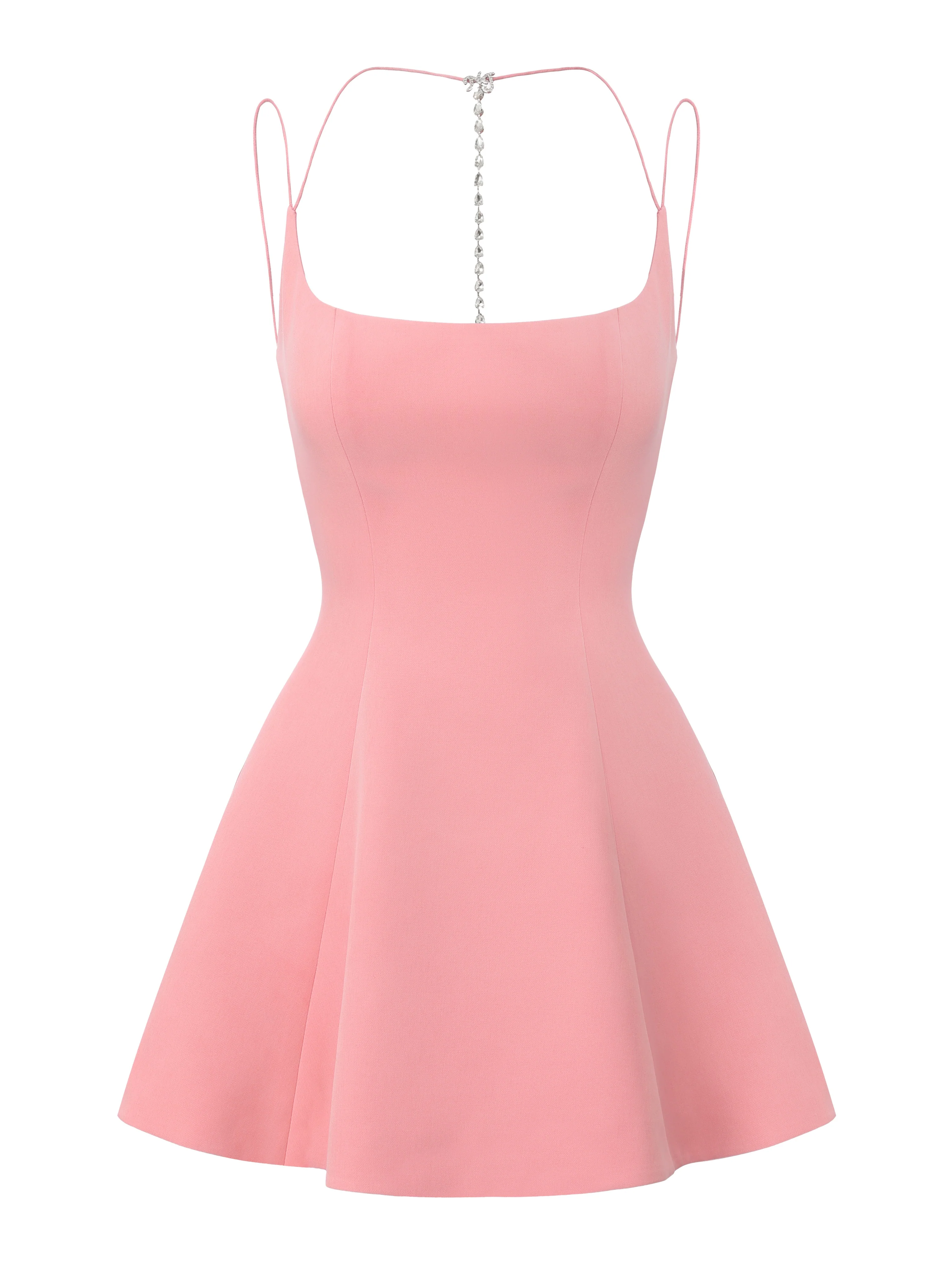 Giana Open-Back Pink Dress - Image 11