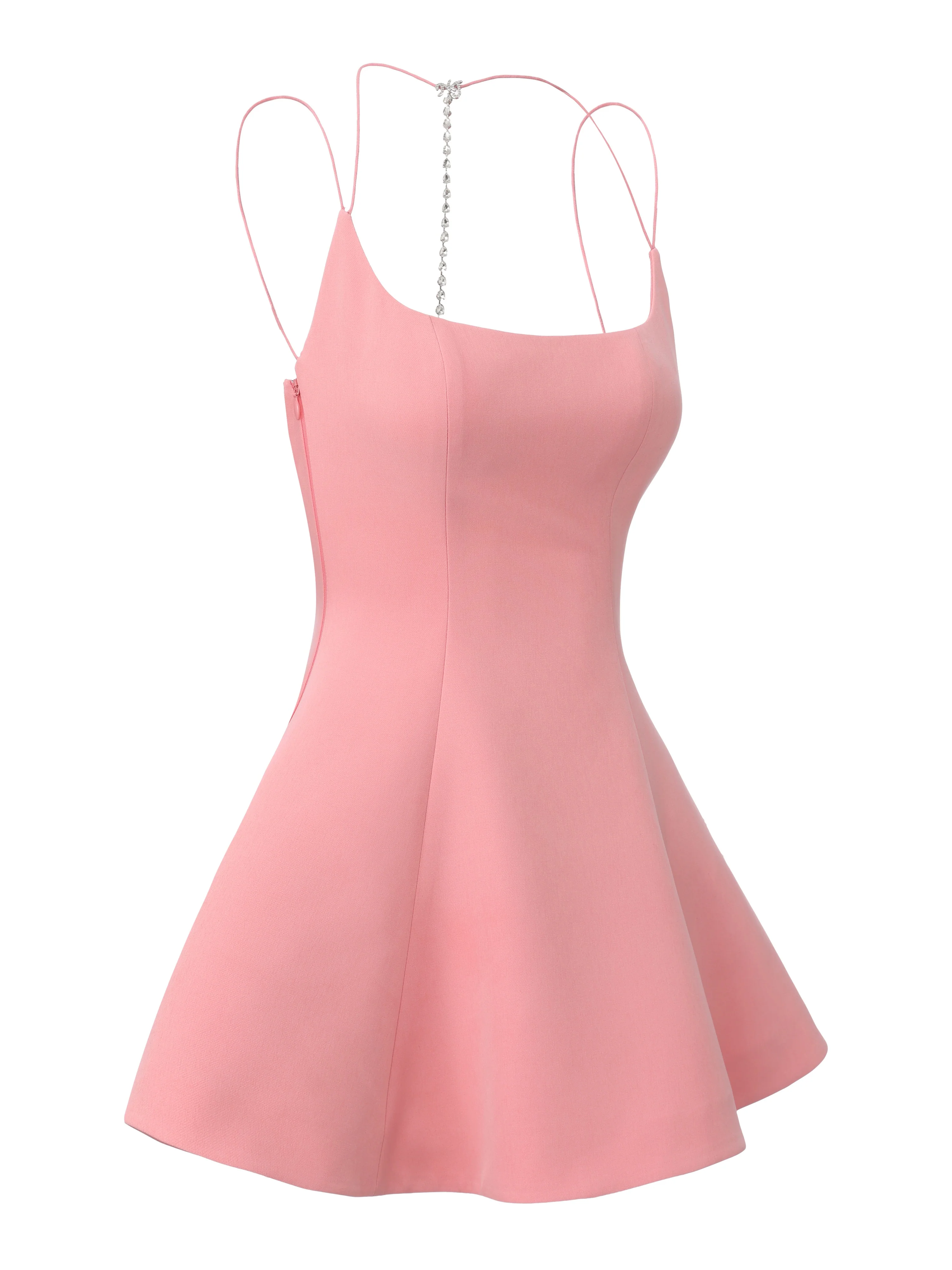 Giana Open-Back Pink Dress - Image 12