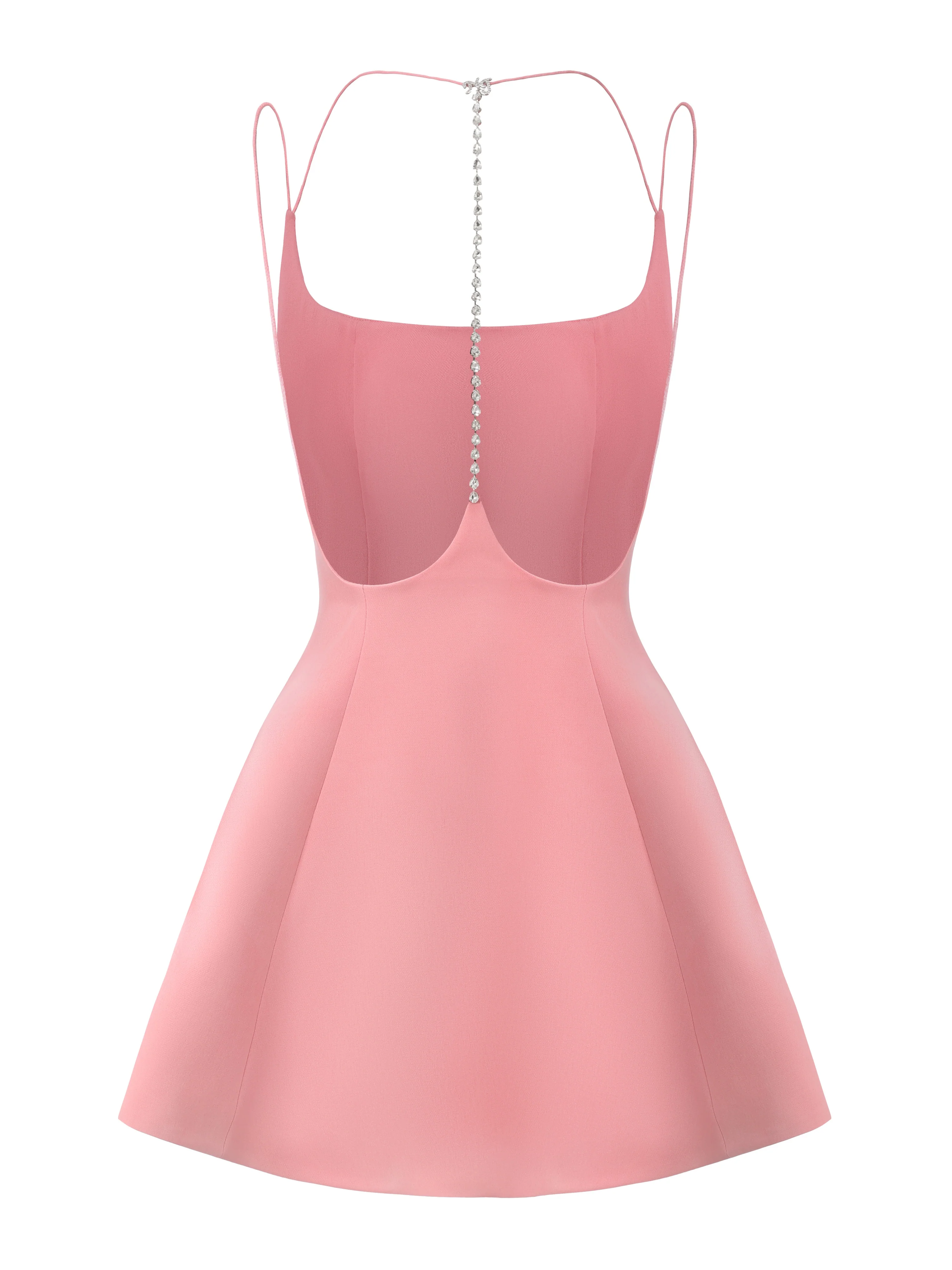 Giana Open-Back Pink Dress - Image 13