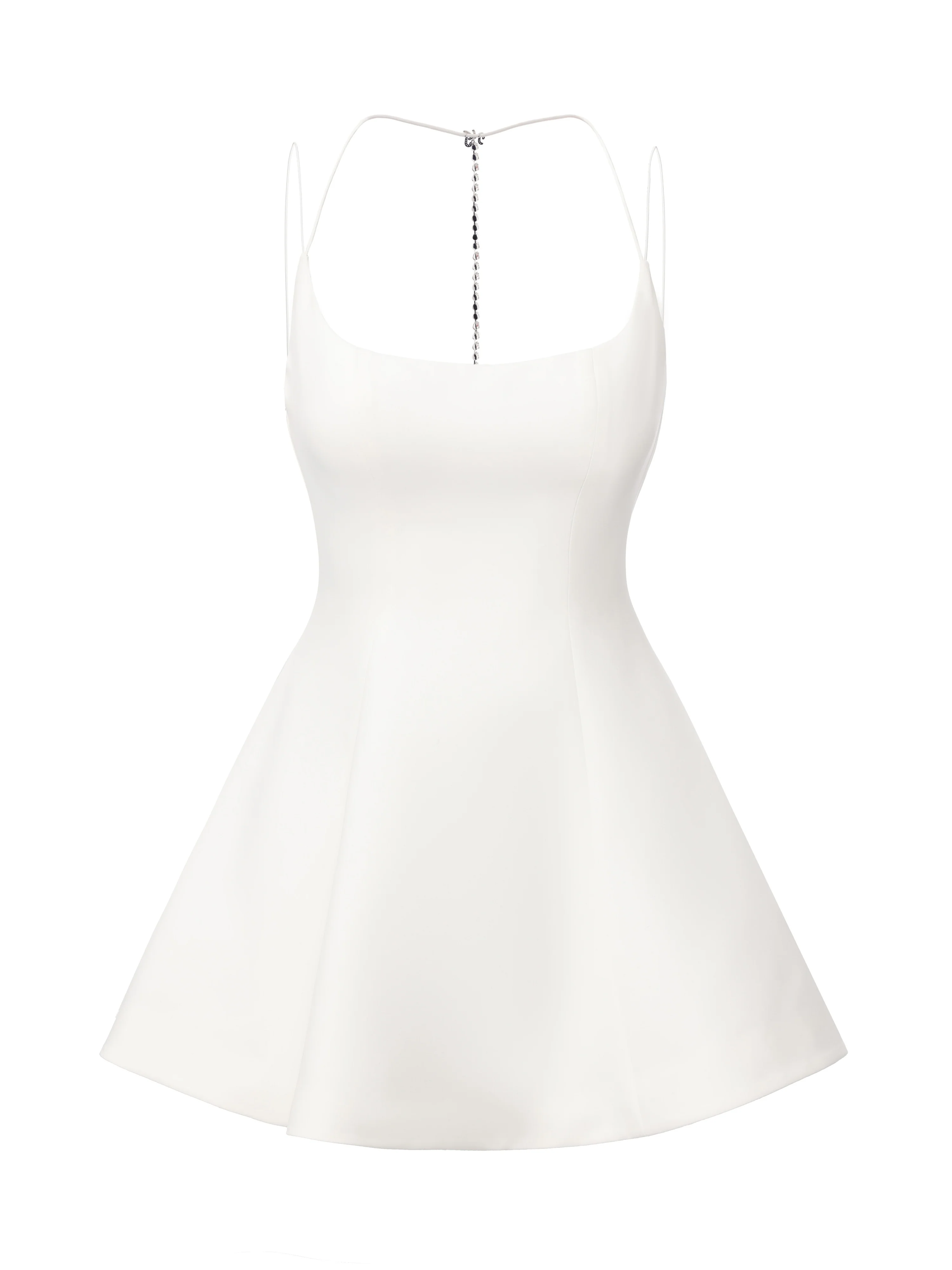 Giana Open-Back White Dress - Image 12