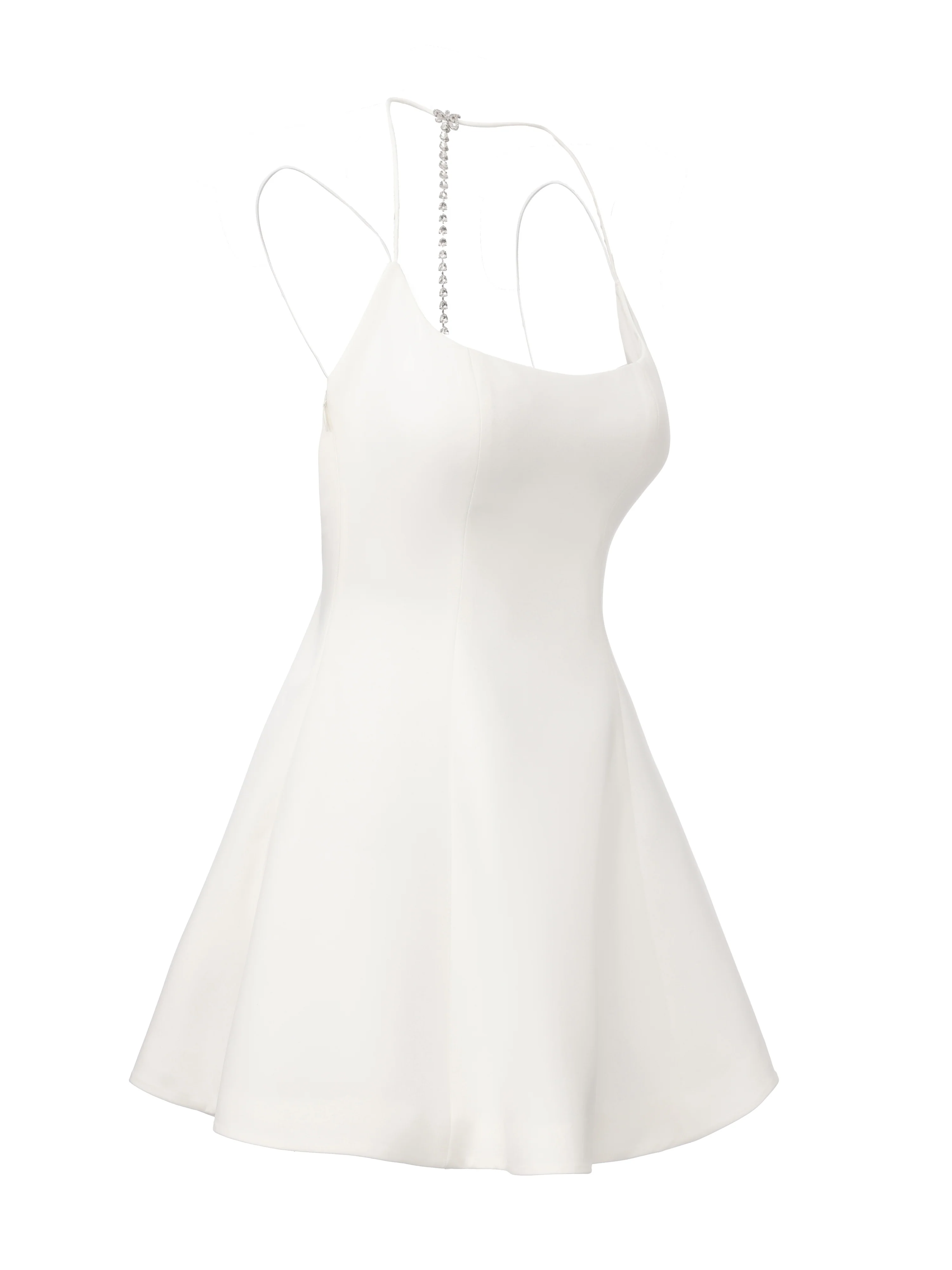 Giana Open-Back White Dress - Image 13