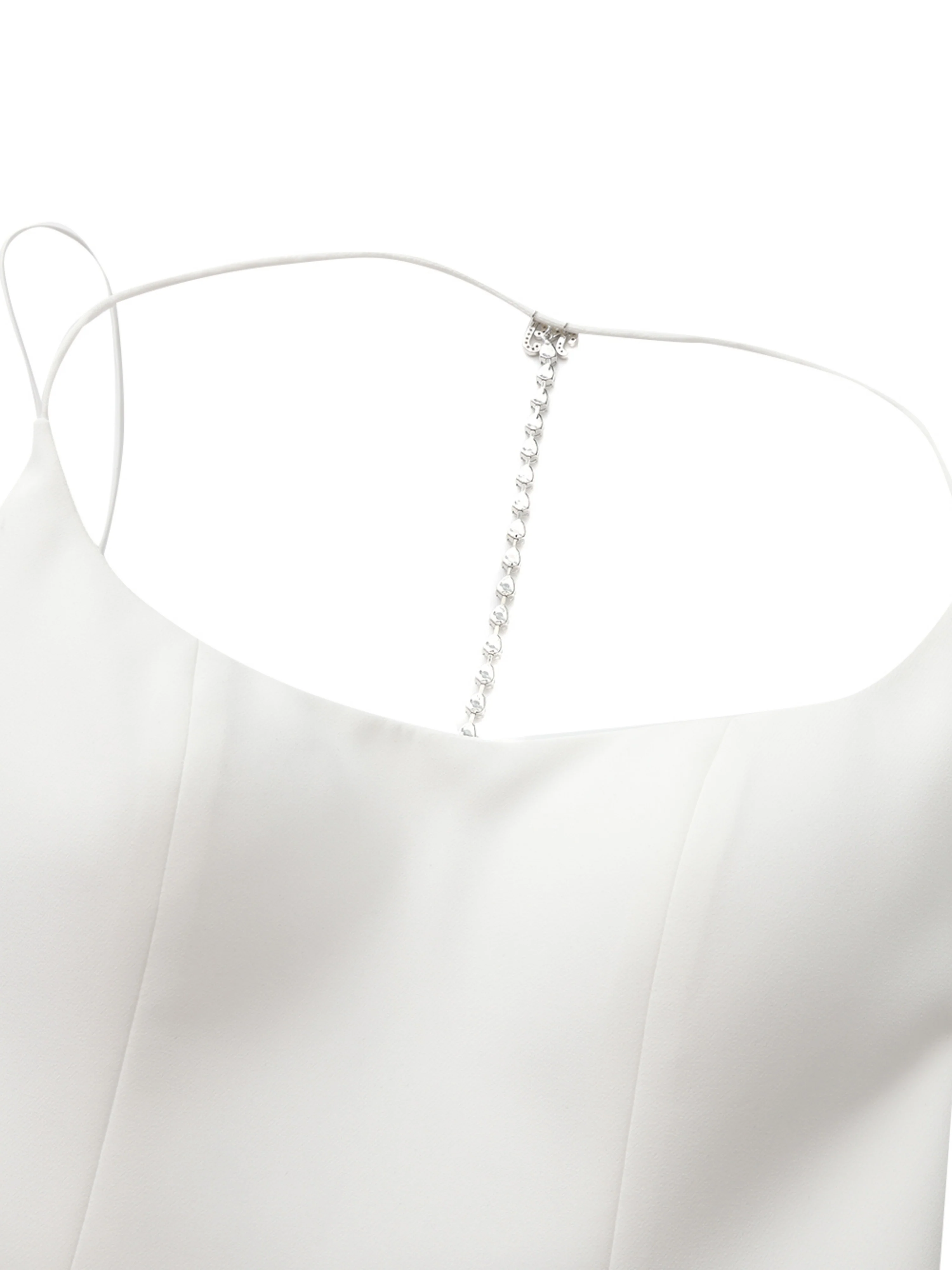 Giana Open-Back White Dress - Image 8