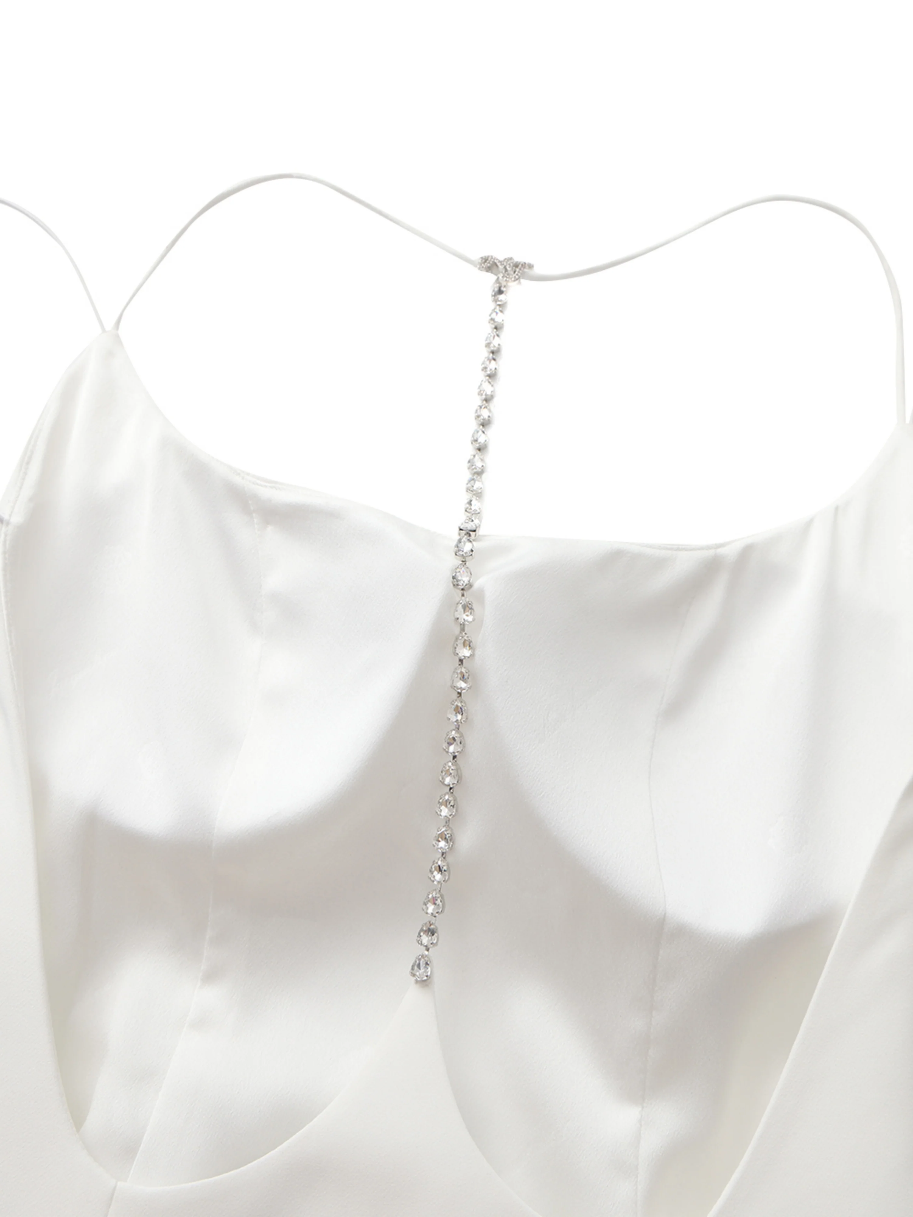 Giana Open-Back White Dress - Image 9