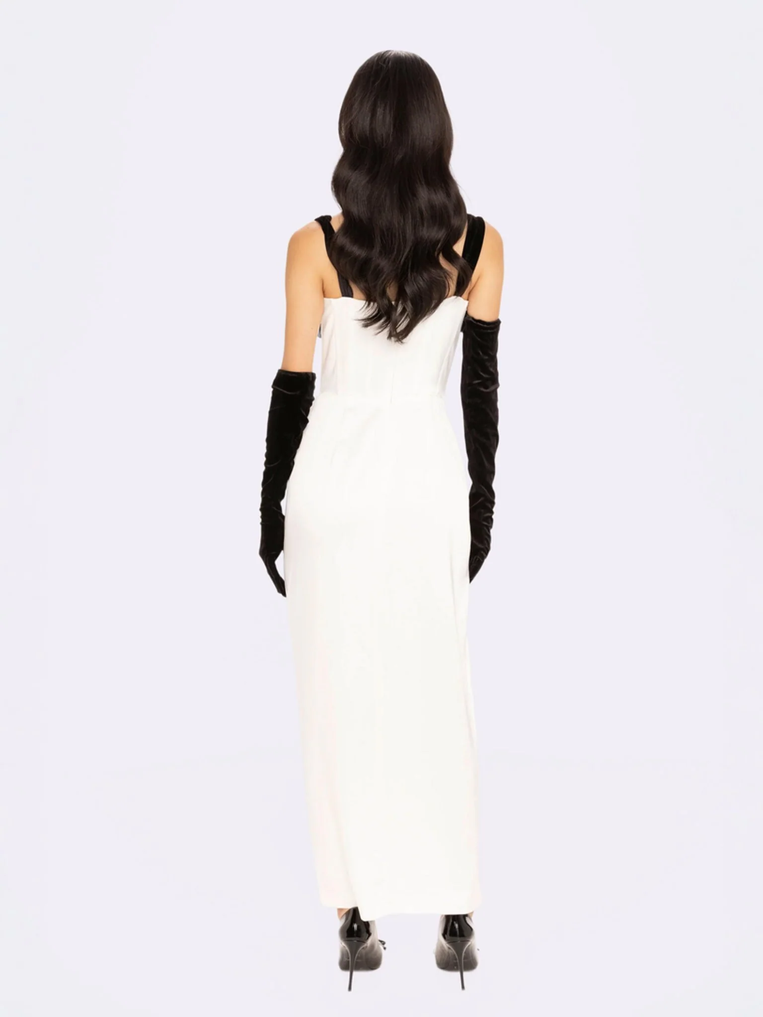 Grace Bow Maxi Dress (White) - Image 6