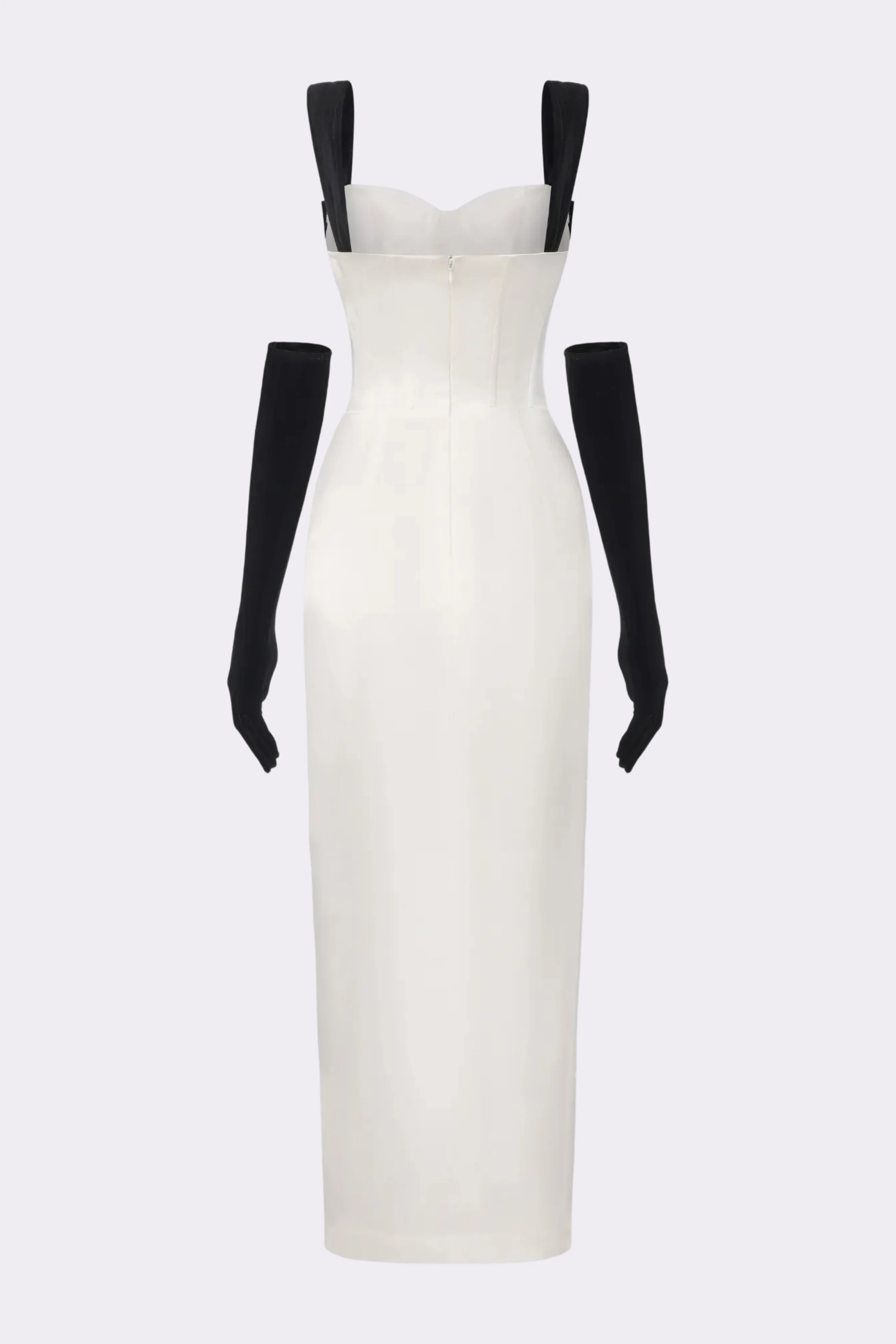 Grace Bow Maxi Dress (White) - Image 8