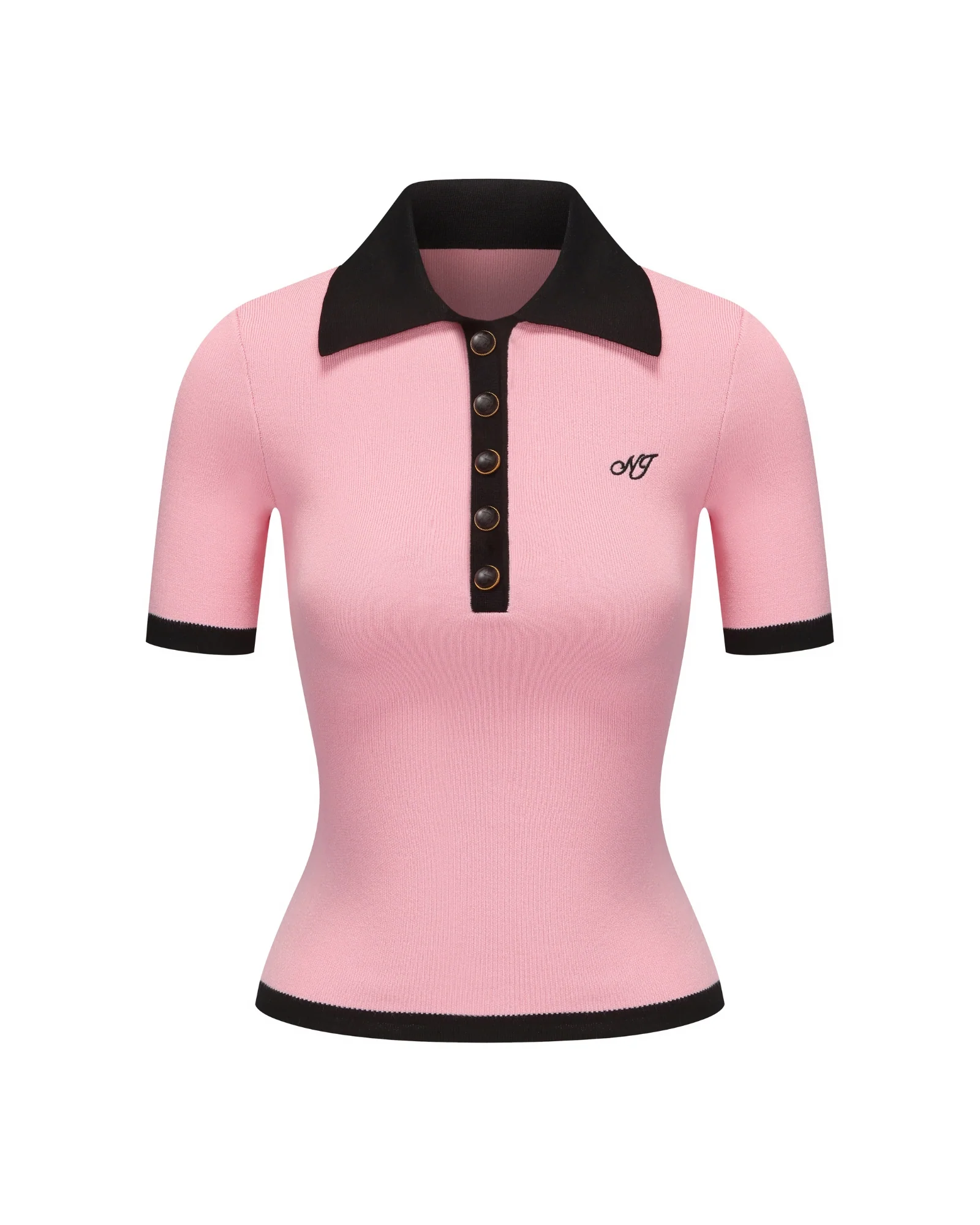 Hazel Polo Top (Pink) - Image 8